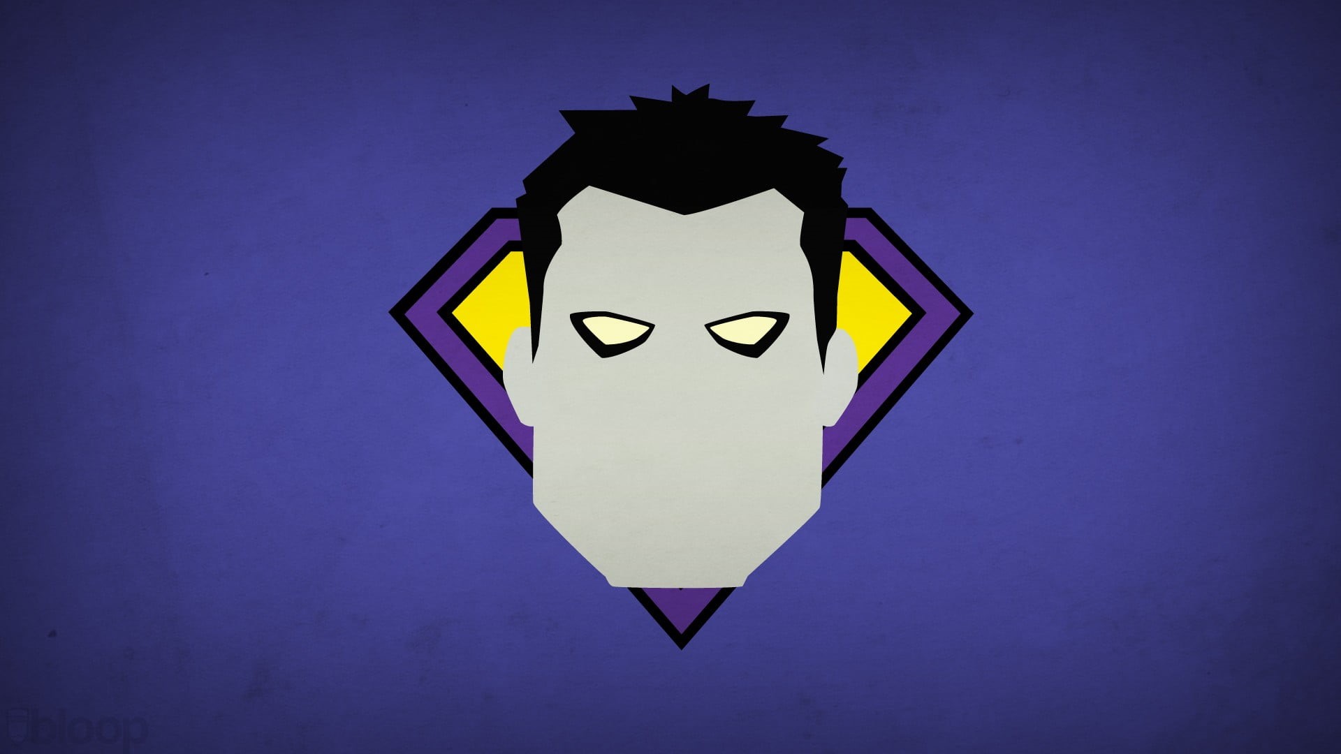 1080P, symbol, communication, DC Comics, copy space, colored background, blue, art and craft, purple, close-up, representation, sign, creativity, villains, HD Wallpaper