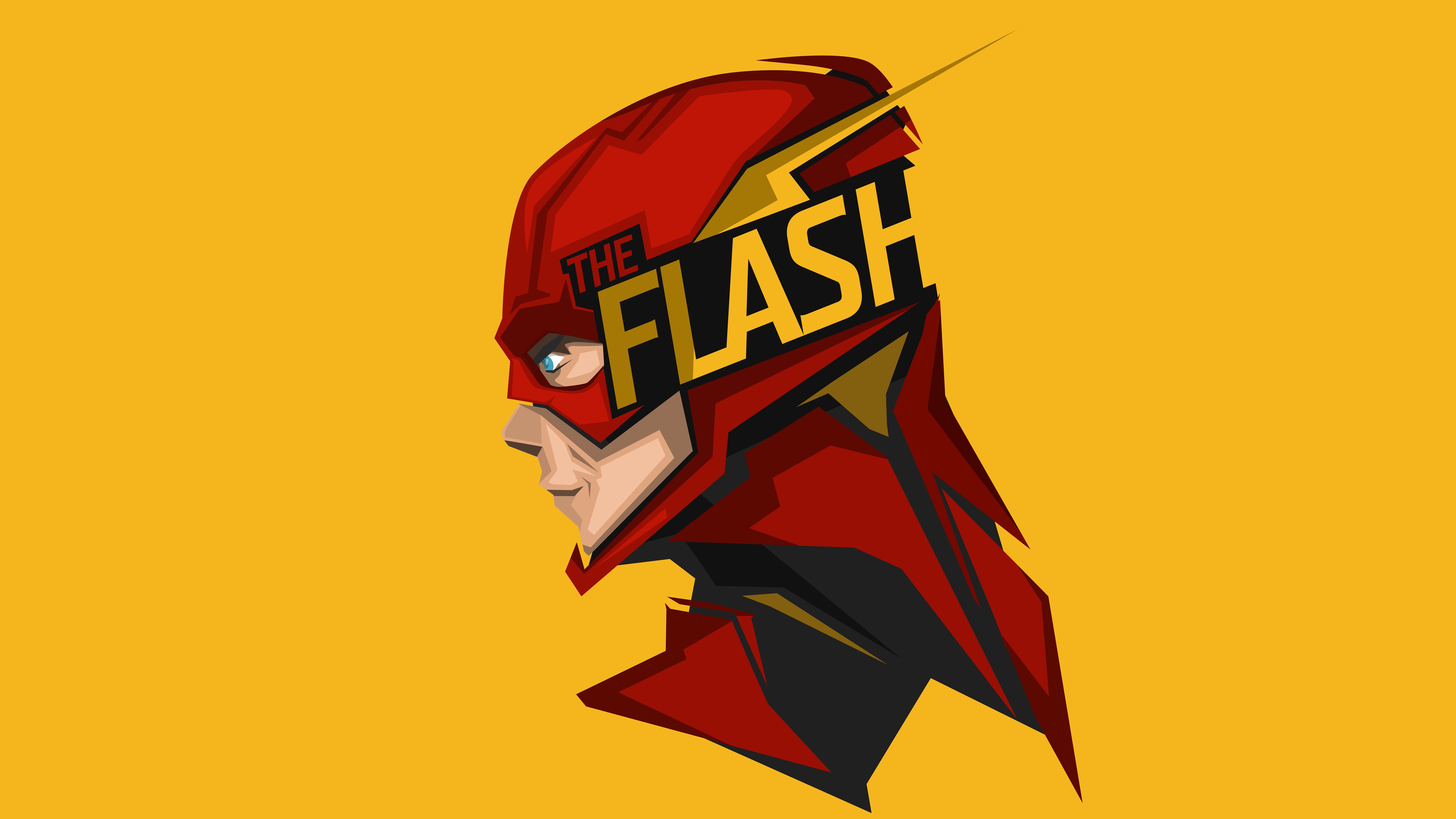 4K, Artwork, 8K, Minimal, 8K, Headshot, The Flash, HD Wallpaper