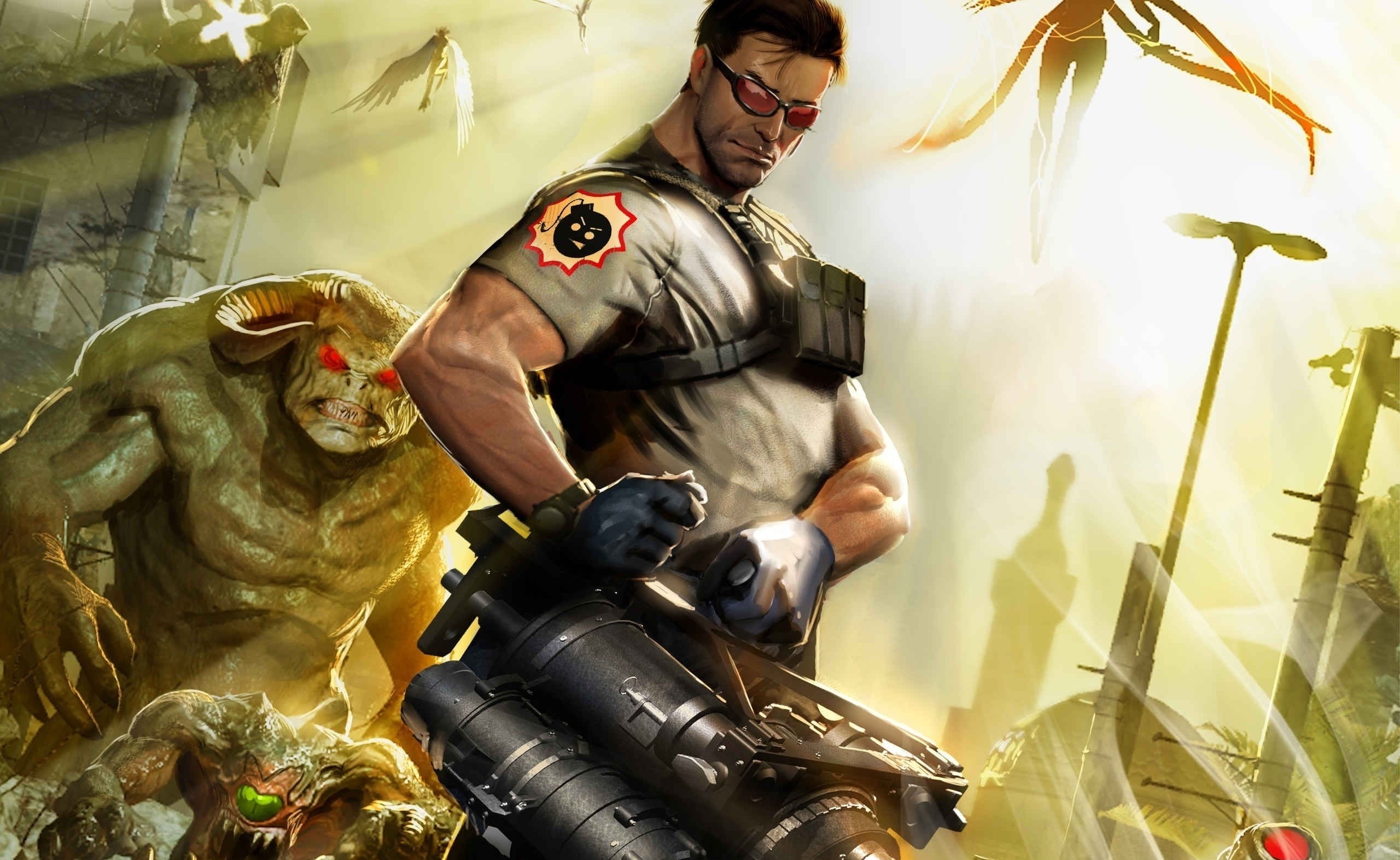  2K, digital, real people, Serious Sam 3, Games, government, creativity, tactical, sam, statue, Before First Encounter, protection, three quarter length, HD Wallpaper