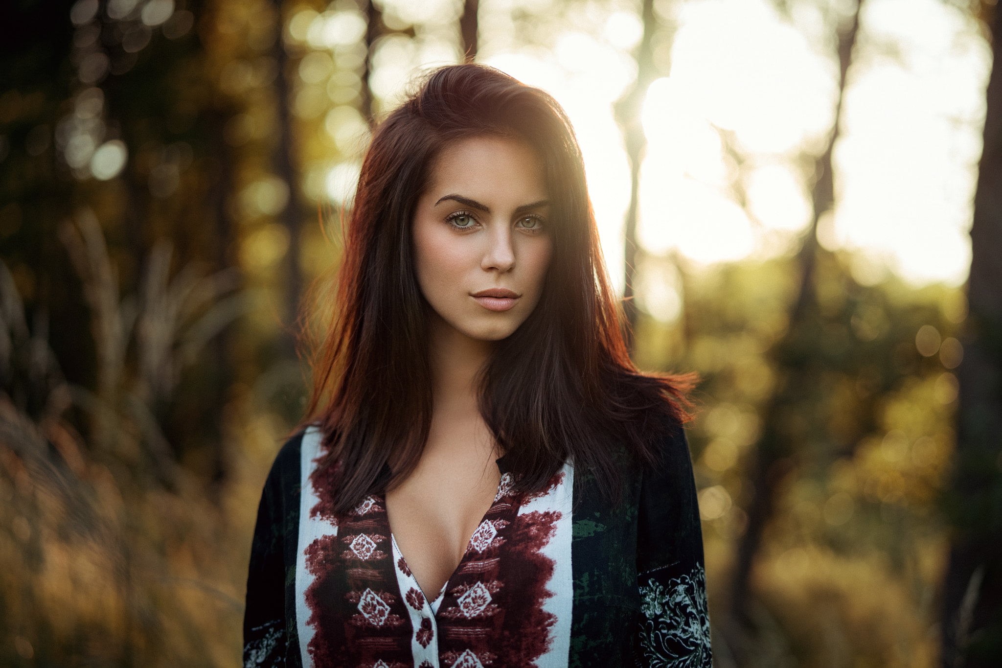beauty, 1080P, outdoors, cleavage, women, leisure activity, beautiful woman, looking at camera, hair, real people, one person, teenager, standing, young women, HD Wallpaper