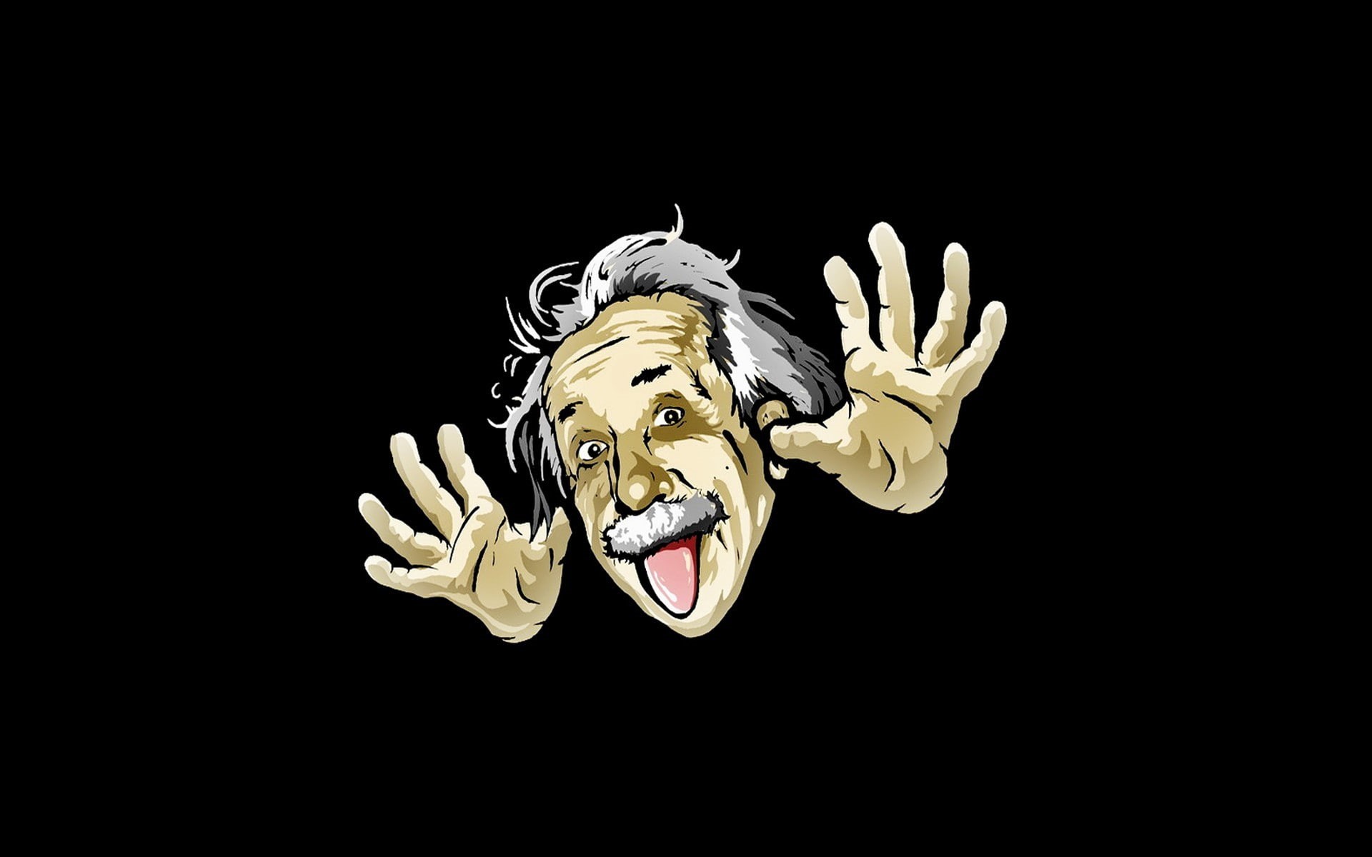 low angle view, black background, single object, art and craft, 1080P, studio shot, night, Albert Einstein, statue, sculpture, indoors, no people, representation, HD Wallpaper