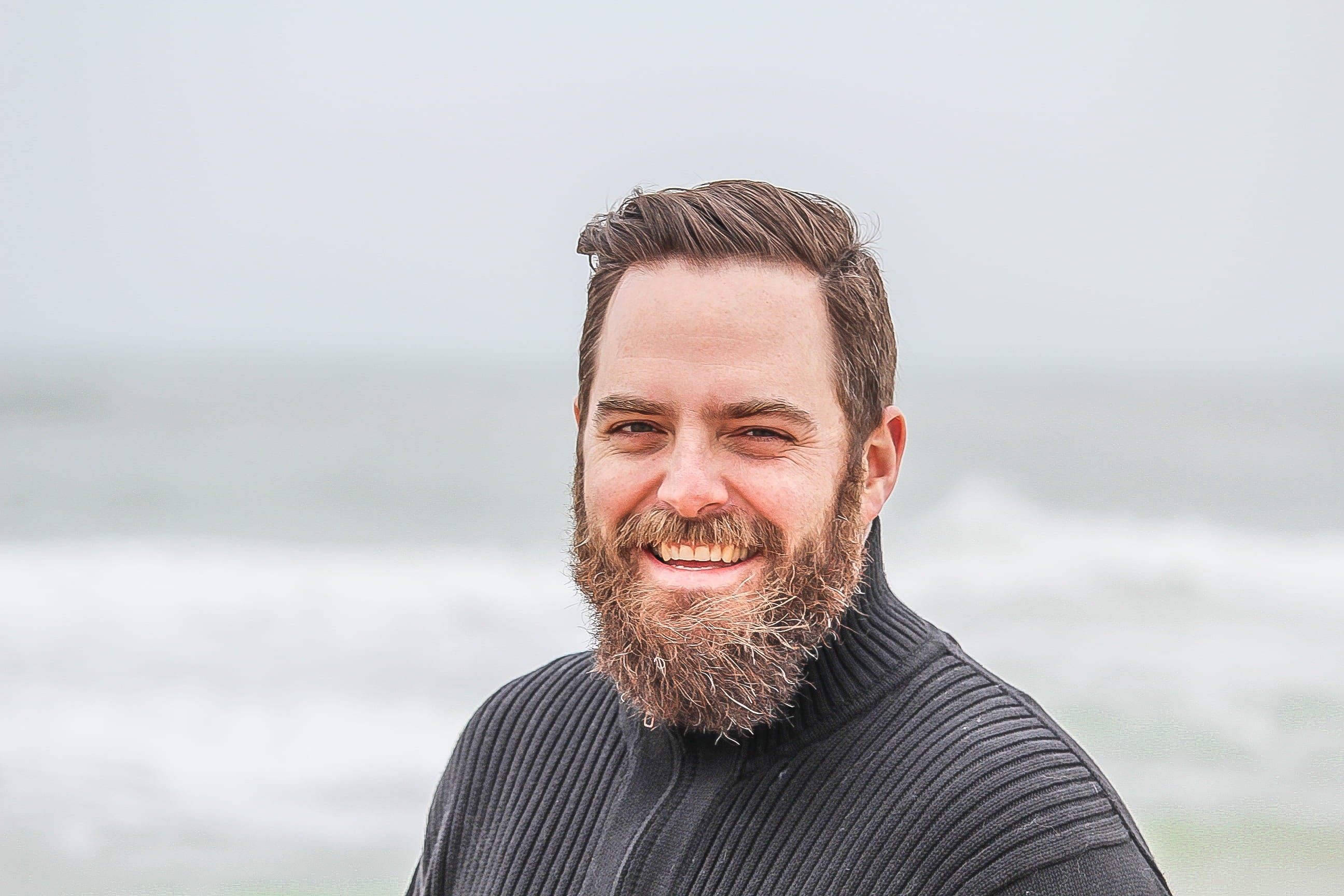 water, adult, facial hair, near, wear, beard, zip, summer, portrait, men, sea, hairstyle, person, one person, beach, relaxation, emotion, males, focus, HD Wallpaper