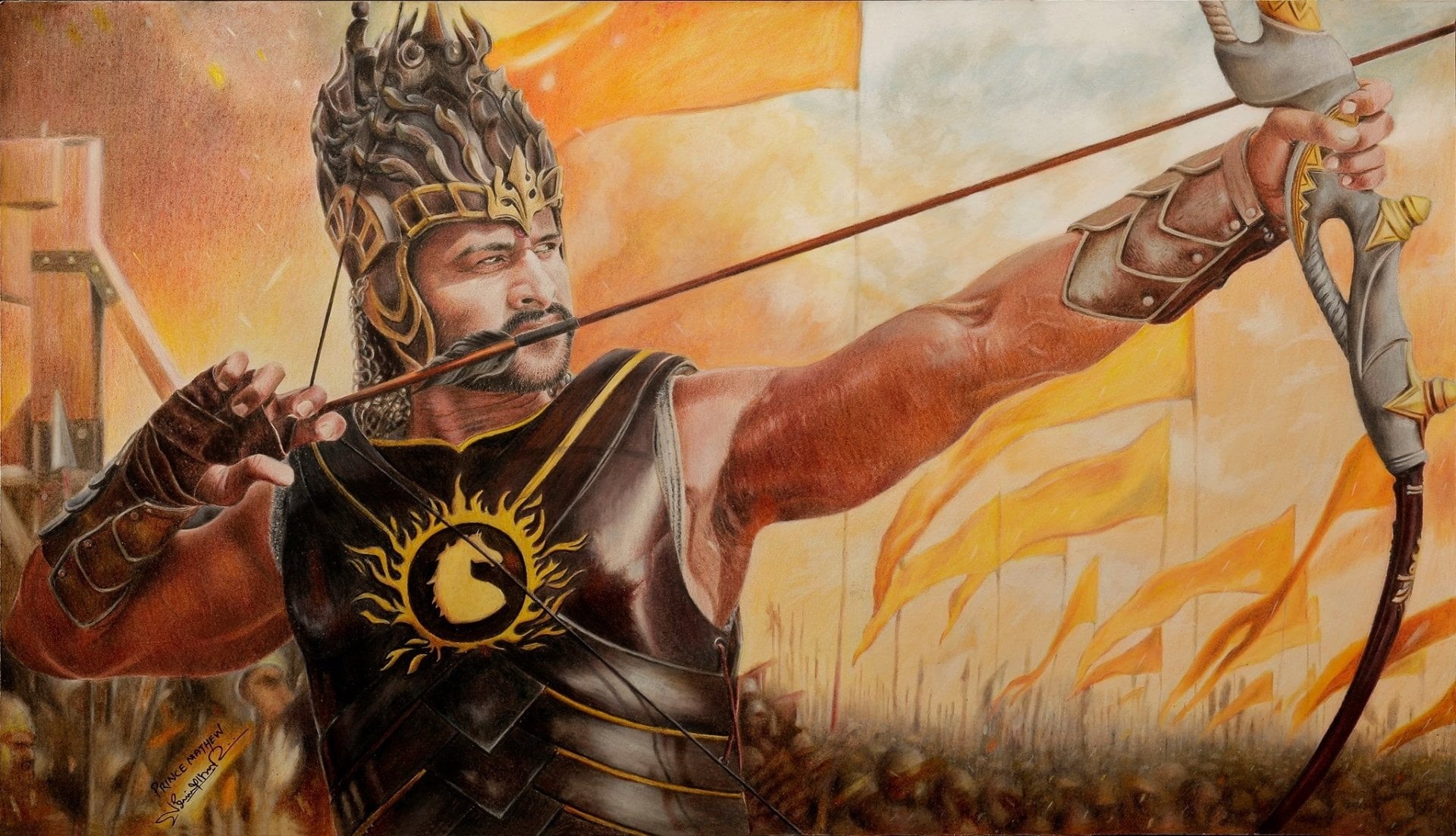 adult, Baahubali 2: The Conclusion, arts culture and entertainment, music, lifestyles, musical instrument, performance, musical equipment, Movie, string instrument, HD Wallpaper