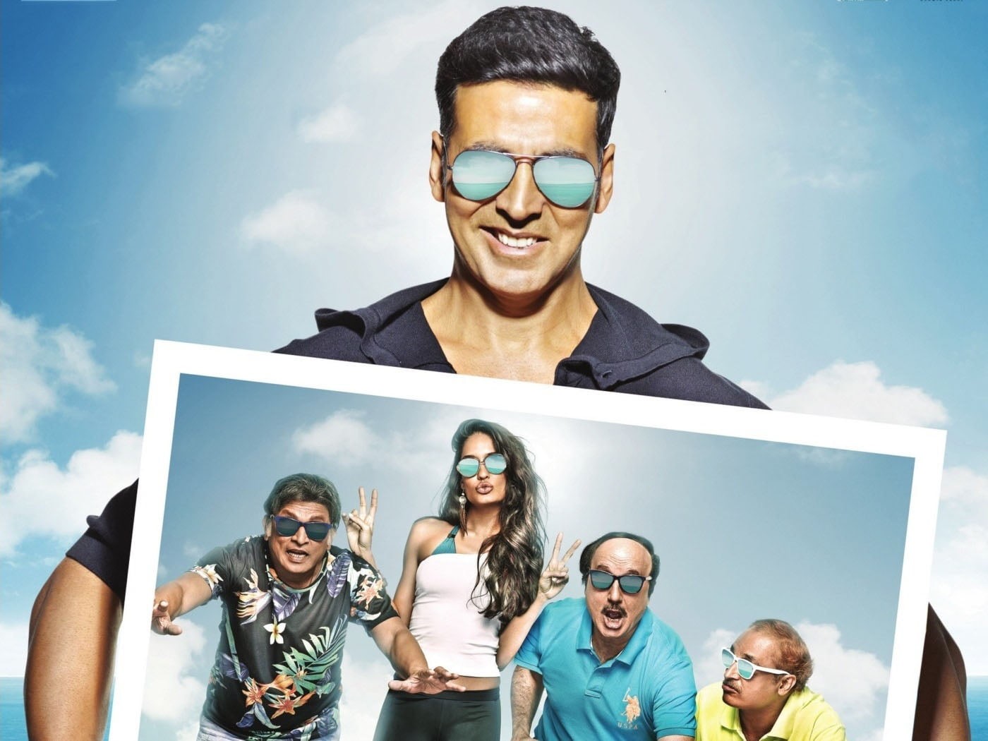 young men, young women, Movies, 2014, bollywood, real people, hoodie, sunglasses, cloud - sky, black, shaukeens, men, s, 720P, portrait, fashion, happiness, HD Wallpaper