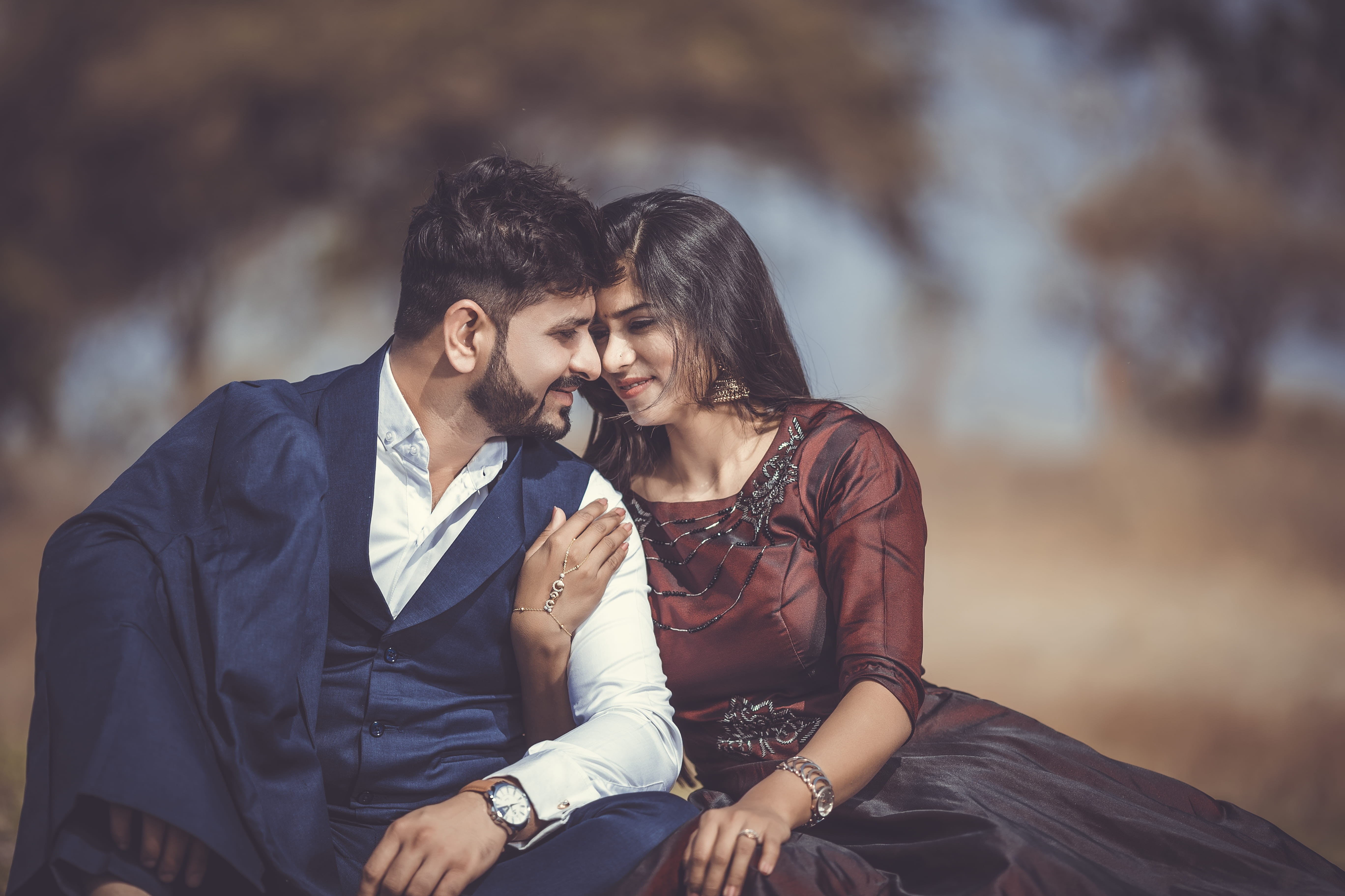 affection, two people, gown, embrace, young men, leisure activity, girl, romance, 5K, suit, fashion, adult, hairstyle, heterosexual couple, wear, recreation, HD Wallpaper