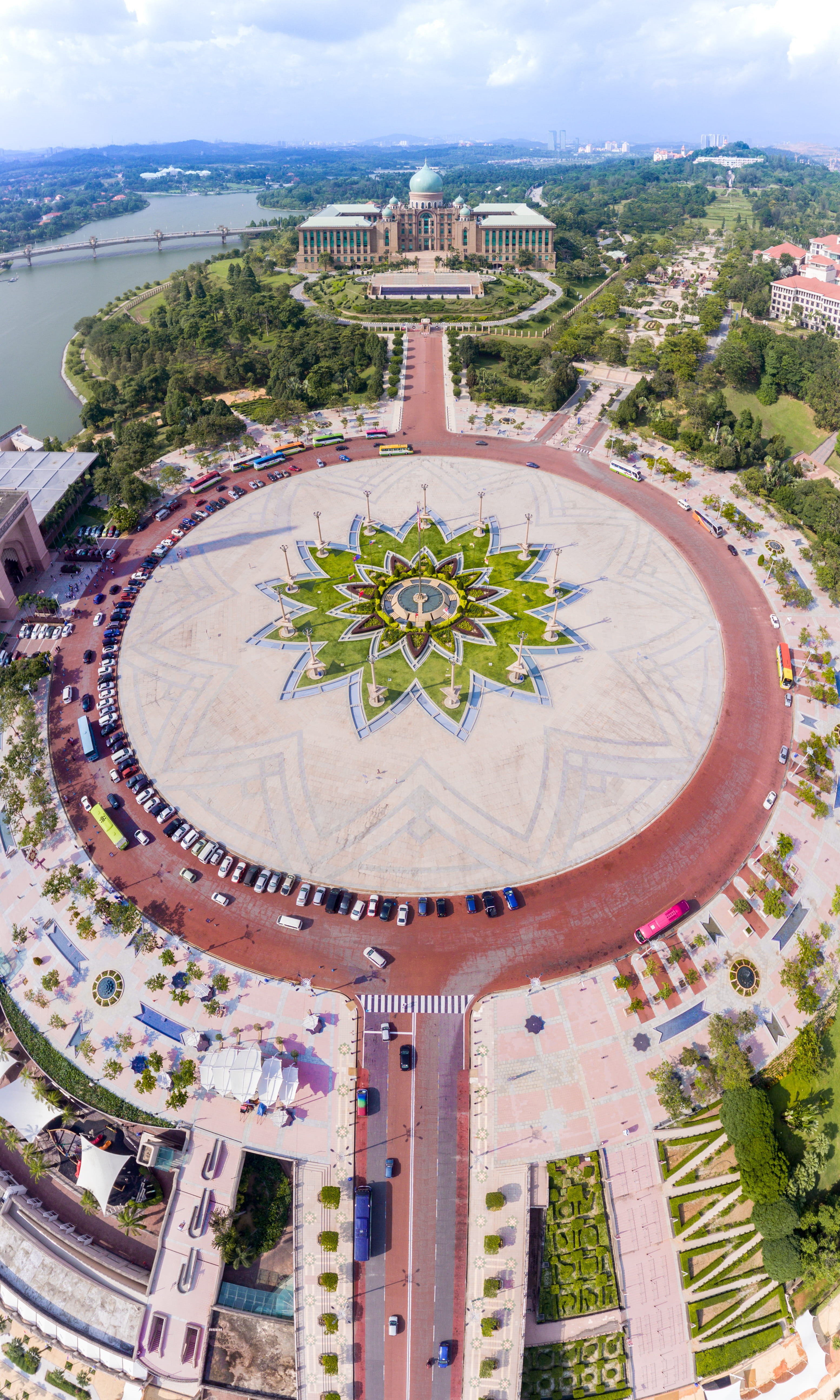 garden, cityscape, urban, tree, aerial view, day, built structure, 5K, building exterior, prime, forest, park, building, city, drone, travel destinations, Phone HD Wallpaper