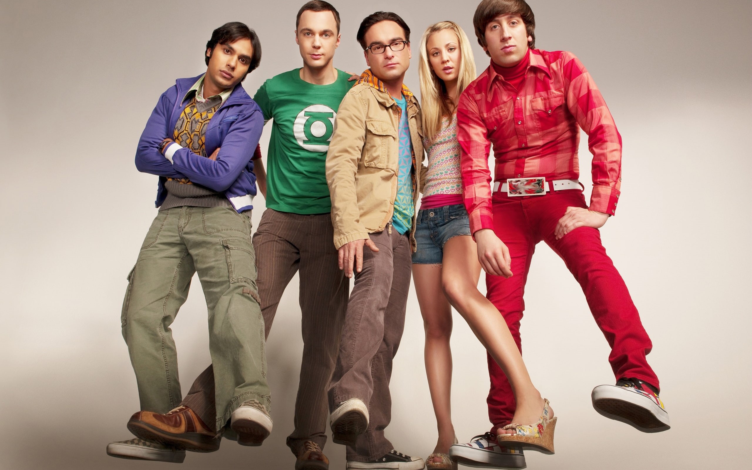 Jim Parsons, Leonard Hofstadter, The Big Bang Theory, Johnny Galecki, TV Show, Cast, Sheldon Cooper, Kunal Nayyar, Raj Koothrappali, 2K, Simon Helberg, HD Wallpaper