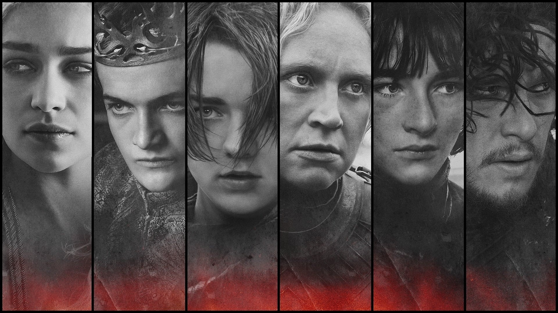 composite image, Game Of Thrones, Jon Snow, in a row, leisure activity, real people, portrait, Emilia Clarke, Isaac Hempstead-Wright, Jack Gleeson, people, HD Wallpaper