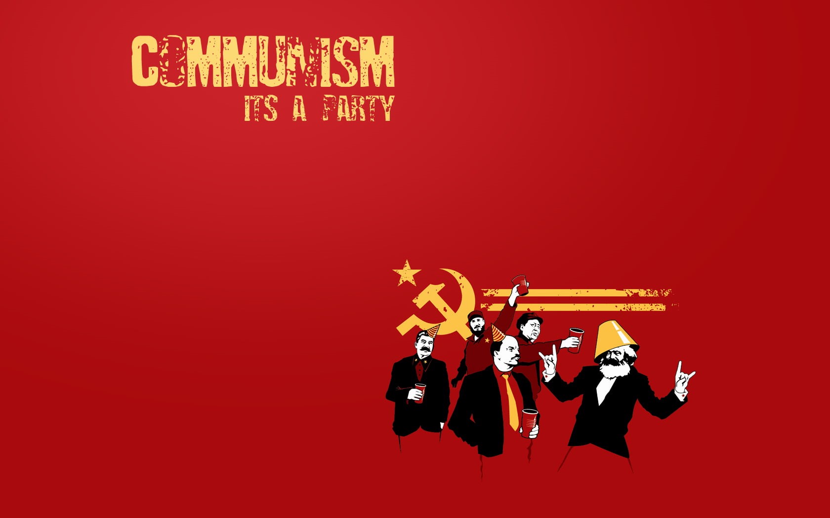 720P, abstract, Mao Zedong, santa Claus, celebration, arms raised, indoors, humor, communication, christmas, copy space, decoration, colored background, HD Wallpaper