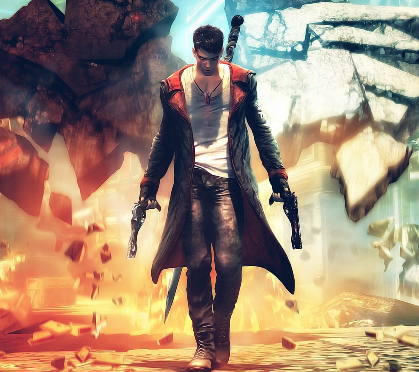 720P, may, Devil May Cry, lifestyles, one person, nature, warm clothing, clothing, leisure activity, video games, holding, outdoors, focus on foreground, HD Wallpaper