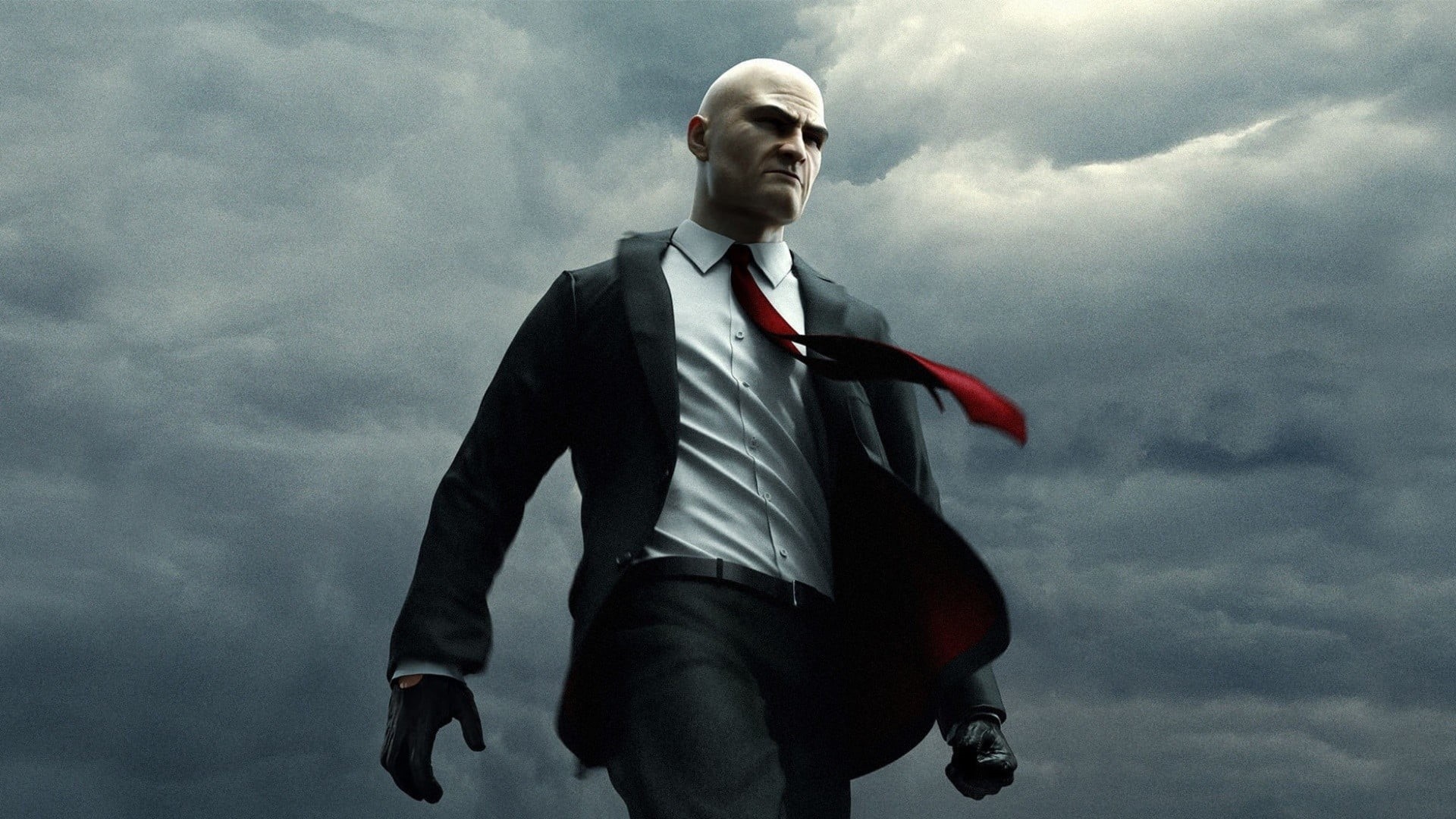 well-dressed, males, business person, 1080P, business, overcast, Hitman, low angle view, front view, three quarter length, video games, young adult, businessman, HD Wallpaper