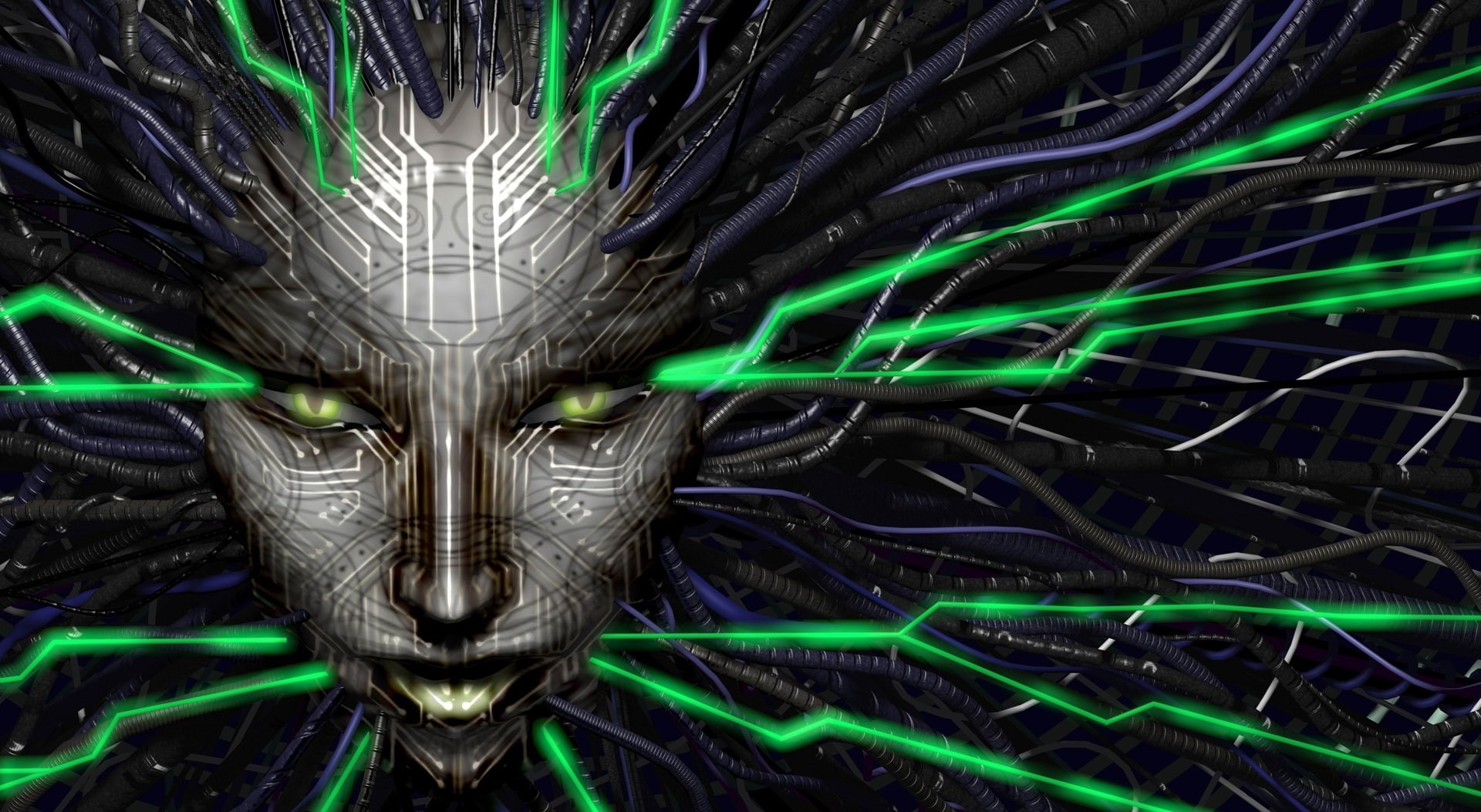 human, face, wireless technology, wired, Computers, futuristic, no people, flowing, computer network, 1080P, science, power supply, cable, cyberspace, HD Wallpaper