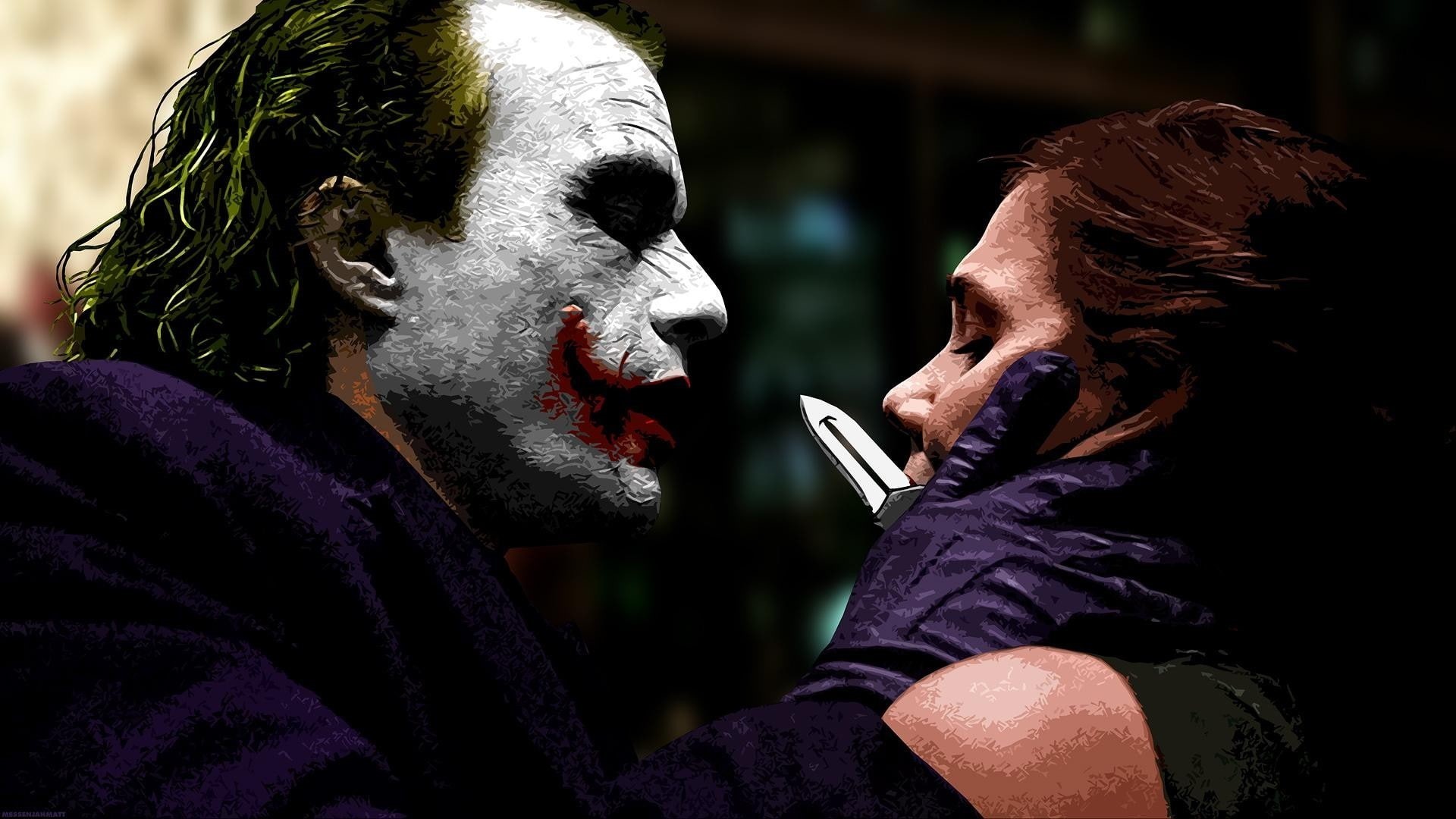 The Dark Knight, Batman, movies, 1080P, MessenjahMatt, Joker, HD Wallpaper