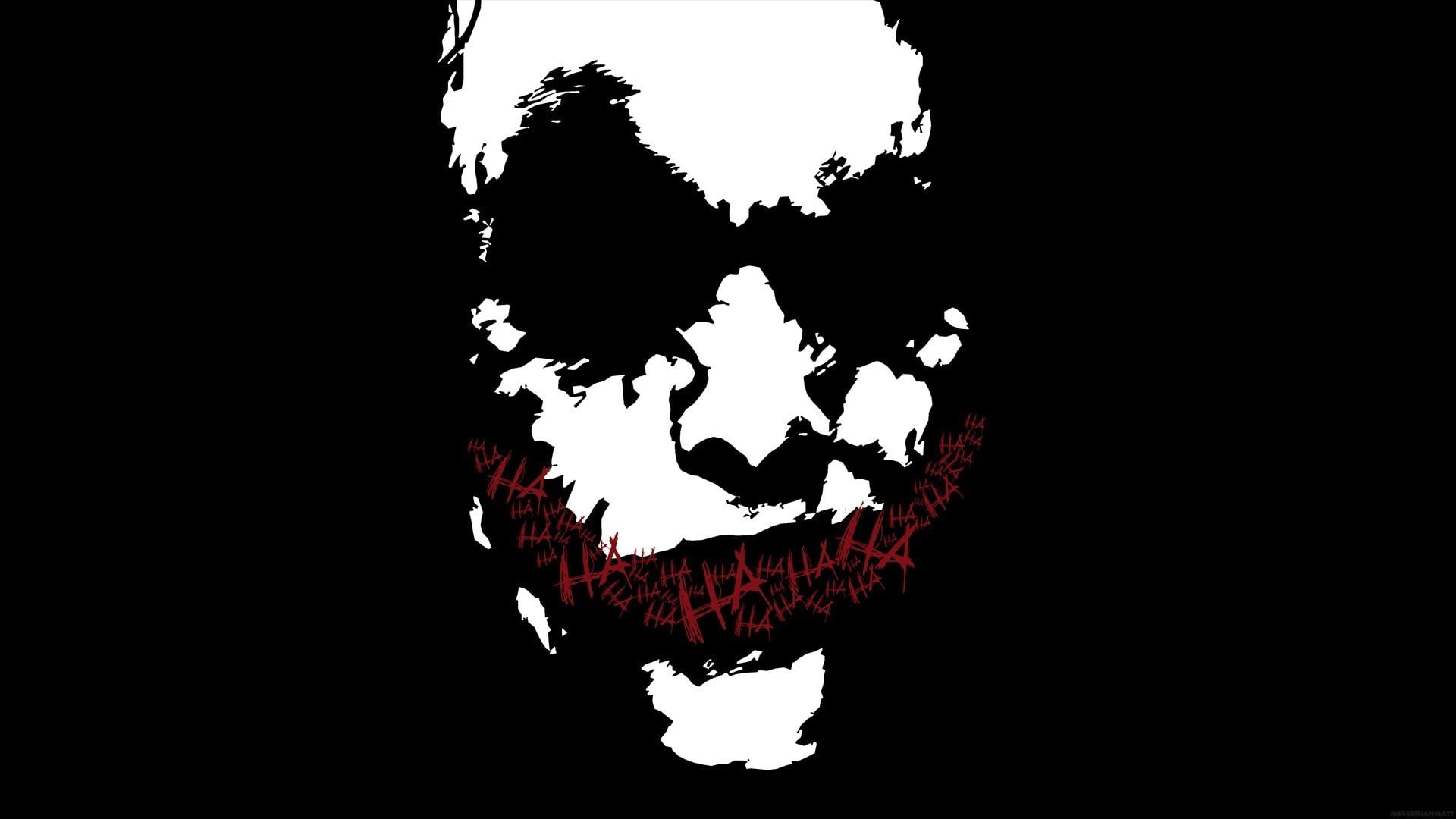 silhouette, word, no people, sky, copy space, digital composite, 1080P, fantasy art, dark, movies, tree, representation, dc, Joker, indoors, HD Wallpaper