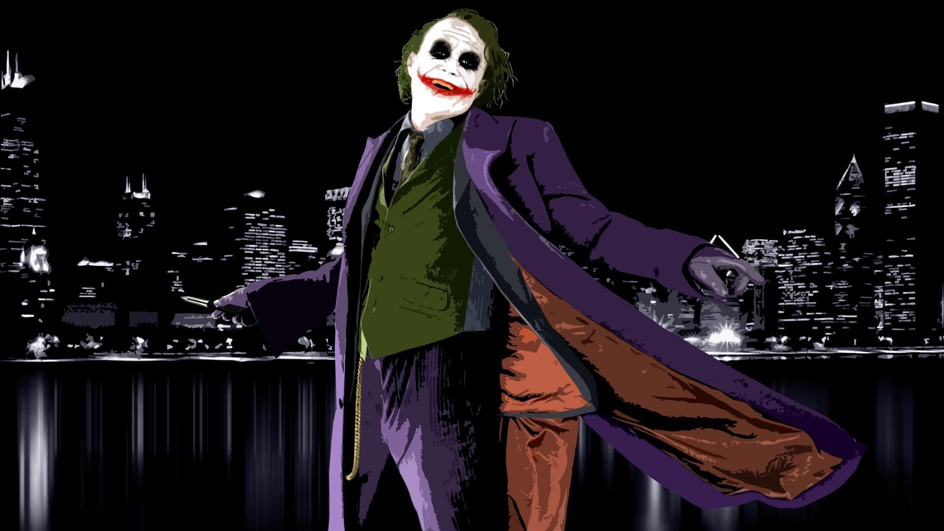 Joker, The Dark Knight, movies, MessenjahMatt, 1080P, Batman, HD Wallpaper