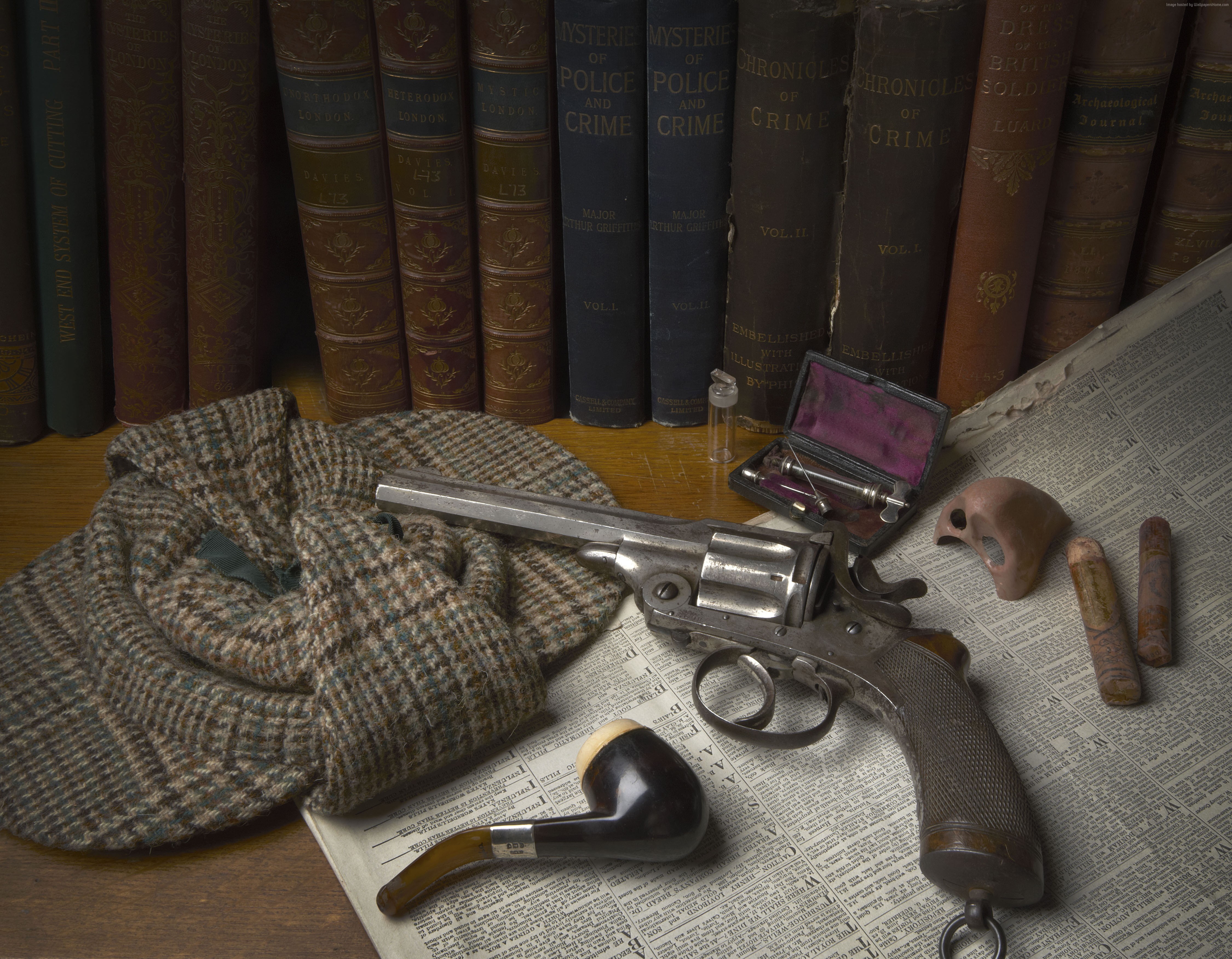 bullets, handgun, social issues, gun, weapon, 4K, justice - concept, government, high angle view, antique revolver, publication, books, aggression, crime, HD Wallpaper