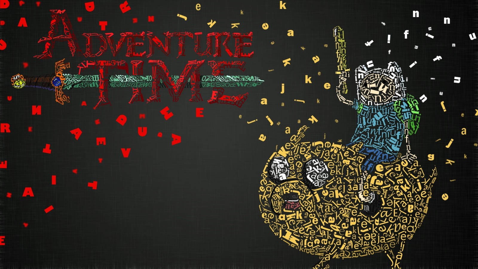 craft, indoors, futuristic, Finn the Human, pattern, Adventure Time, typographic portraits, time, communication, data, illustration, aggression, board, HD Wallpaper