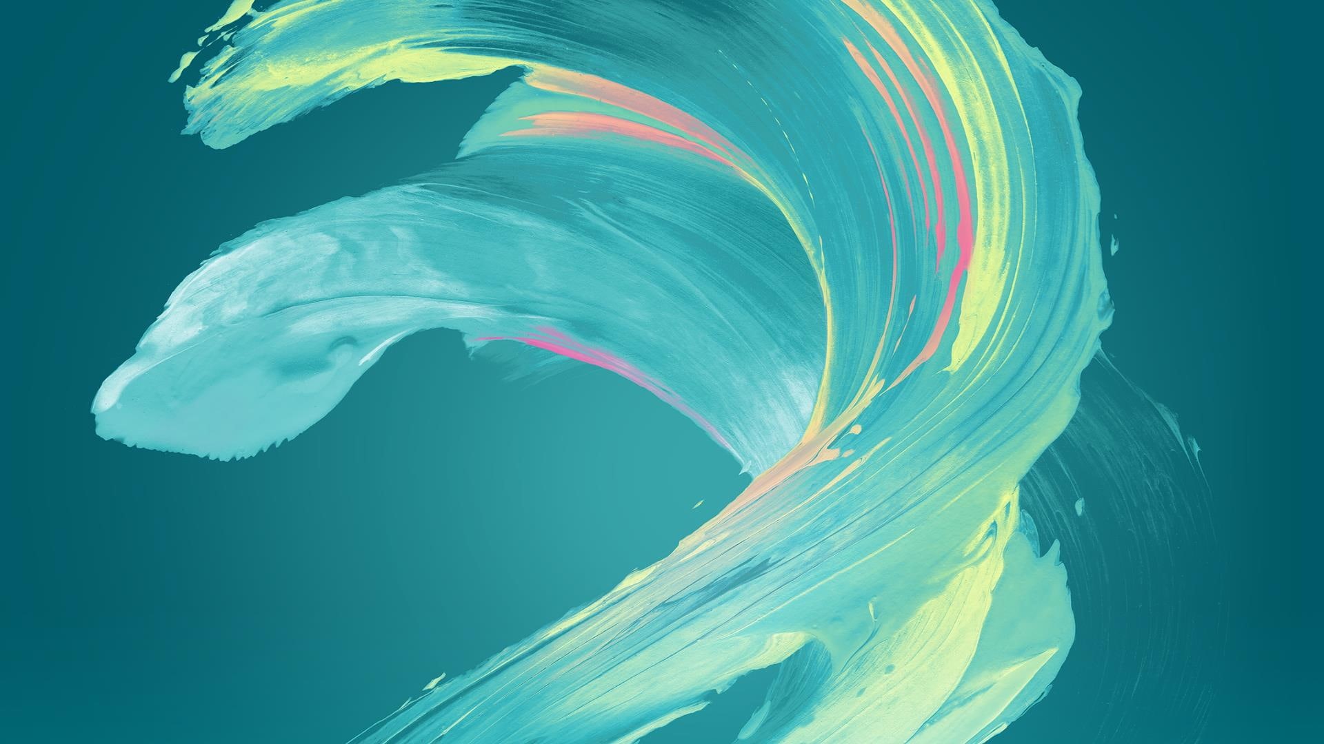 paint, 1080P, abstract, paintbrush art, blue, art, HD Wallpaper