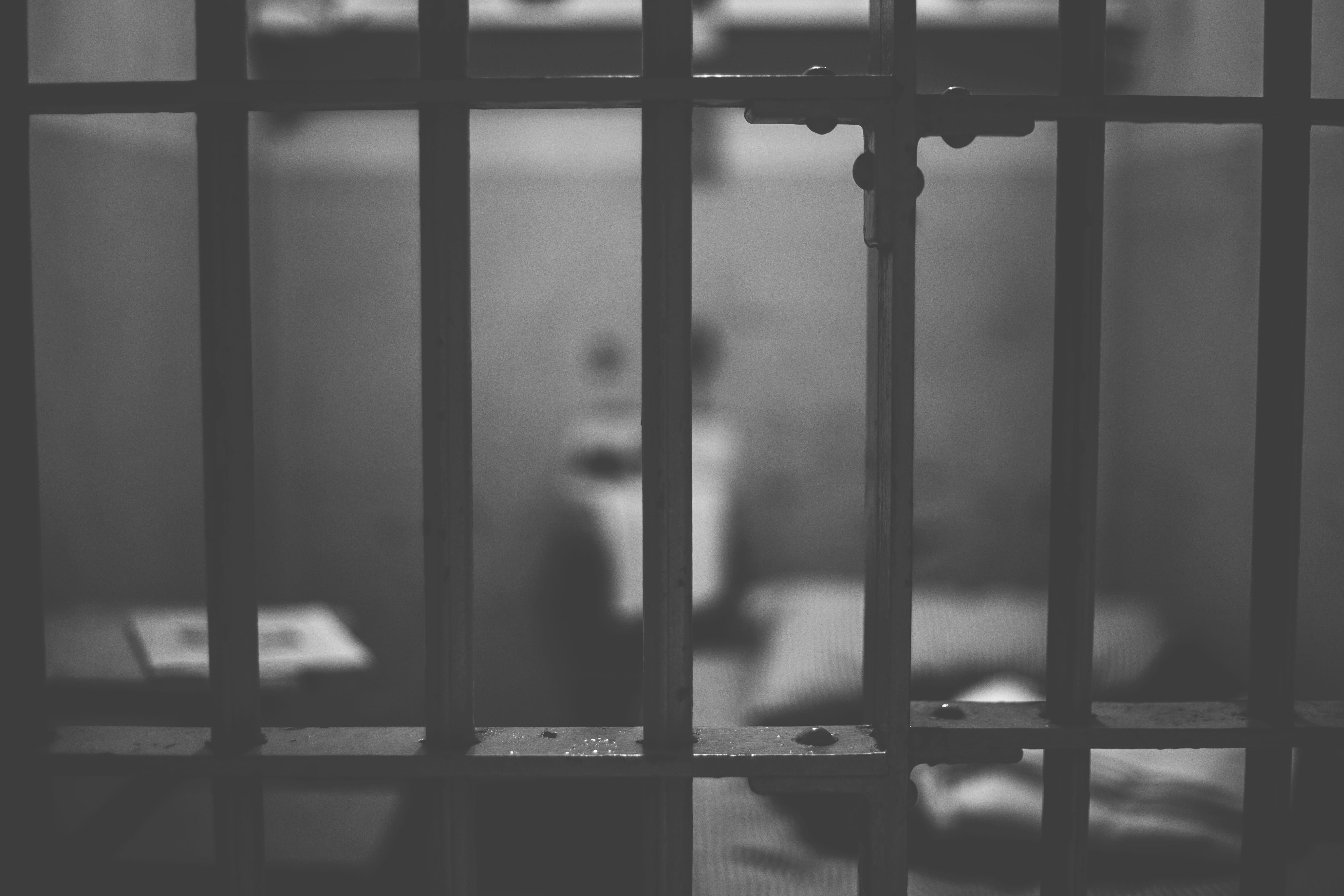 crime, indoors, 5K, transparent, lockup, bar, safety, prison, captivity, convict, dark, social issues, protection, criminal, inside, architecture, metal, HD Wallpaper