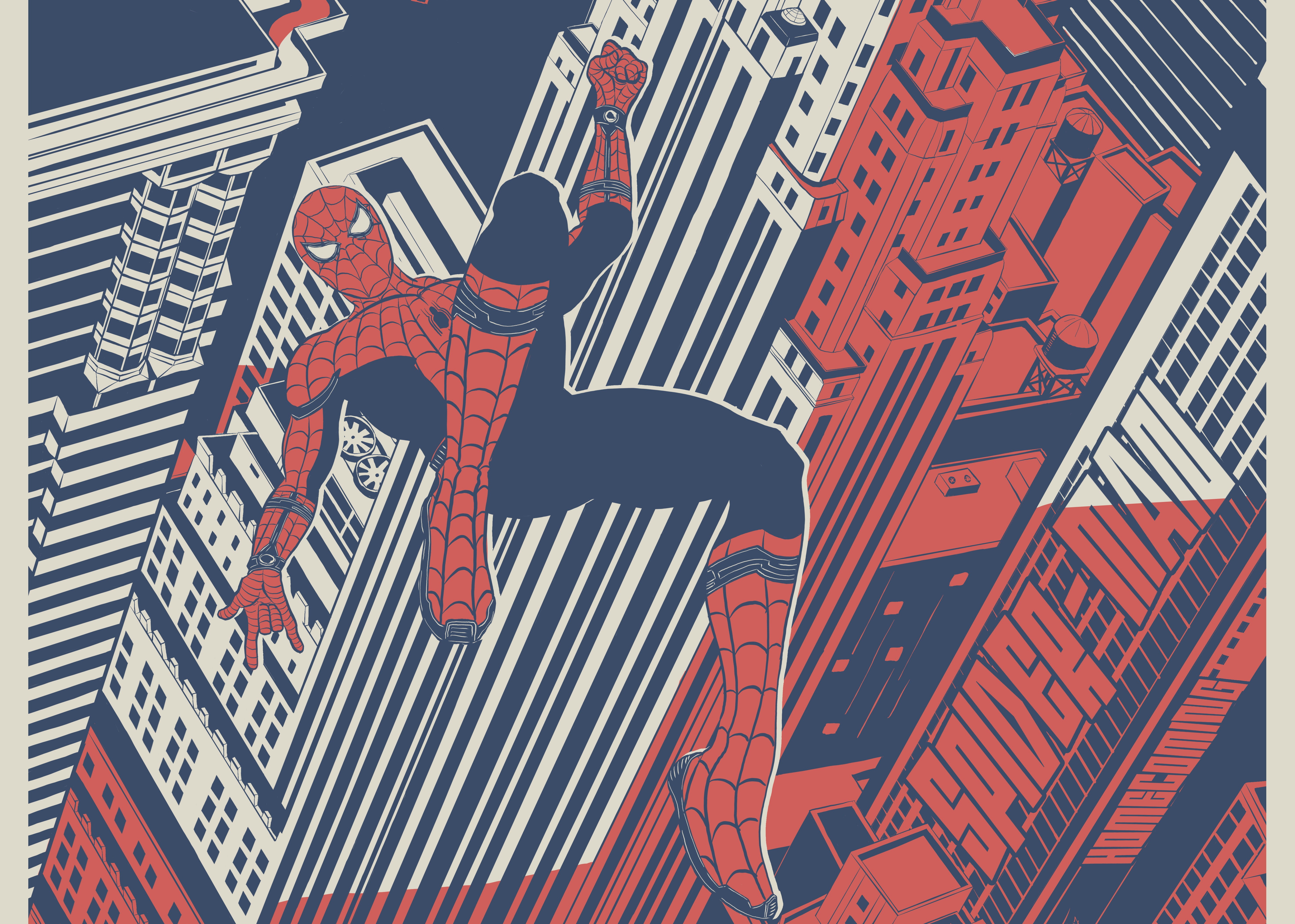 hd, communication, artwork, movies, design, building, built structure, skyscraper, city, day, pattern, 5K, tom holland, outdoors, office building exterior, HD Wallpaper