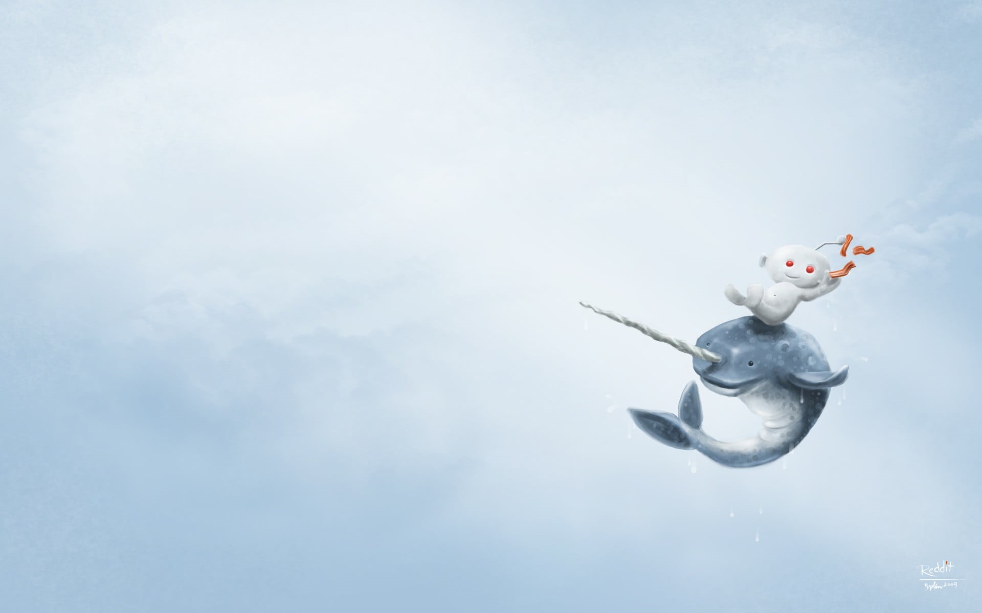 creativity, motion, riding, sky, cloud - sky, mid-air, bird, copy space, robot, outdoors, nature, reddit, 1080P, human representation, vertebrate, beauty in nature, HD Wallpaper