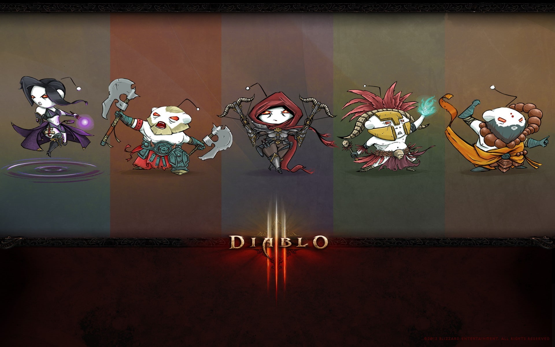 Barbarian, classes, 1080P, Blizzard Entertainment, video games, artwork, reddit, Diablo III, HD Wallpaper