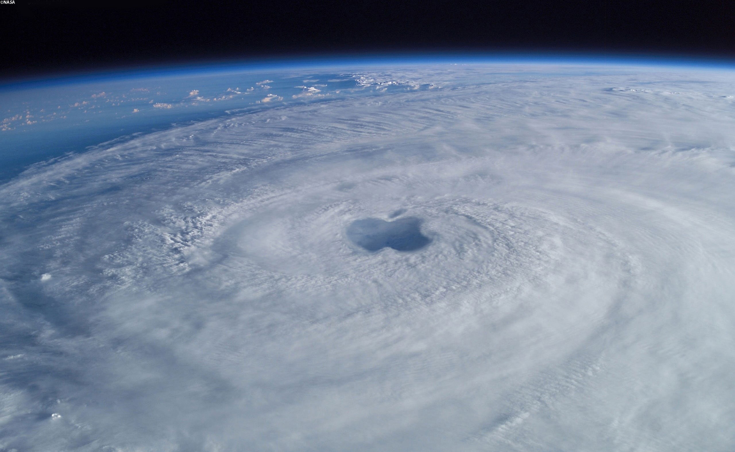 cloud - sky, outdoors, space, spinning, storm, extreme weather, power in nature, clouds, logo, hurricane - storm, 2K, Computers, nature, volcanic crater, HD Wallpaper