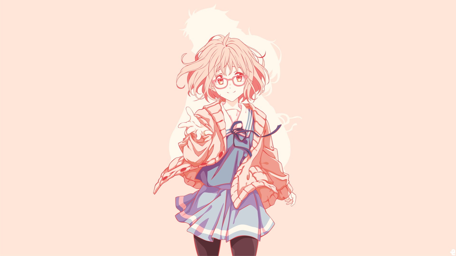 unrecognizable person, Beyond the Boundary, indoors, 1080P, women, Kyoukai no Kanata, digital composite, studio shot, one person, standing, Mirai Kuriyama, HD Wallpaper