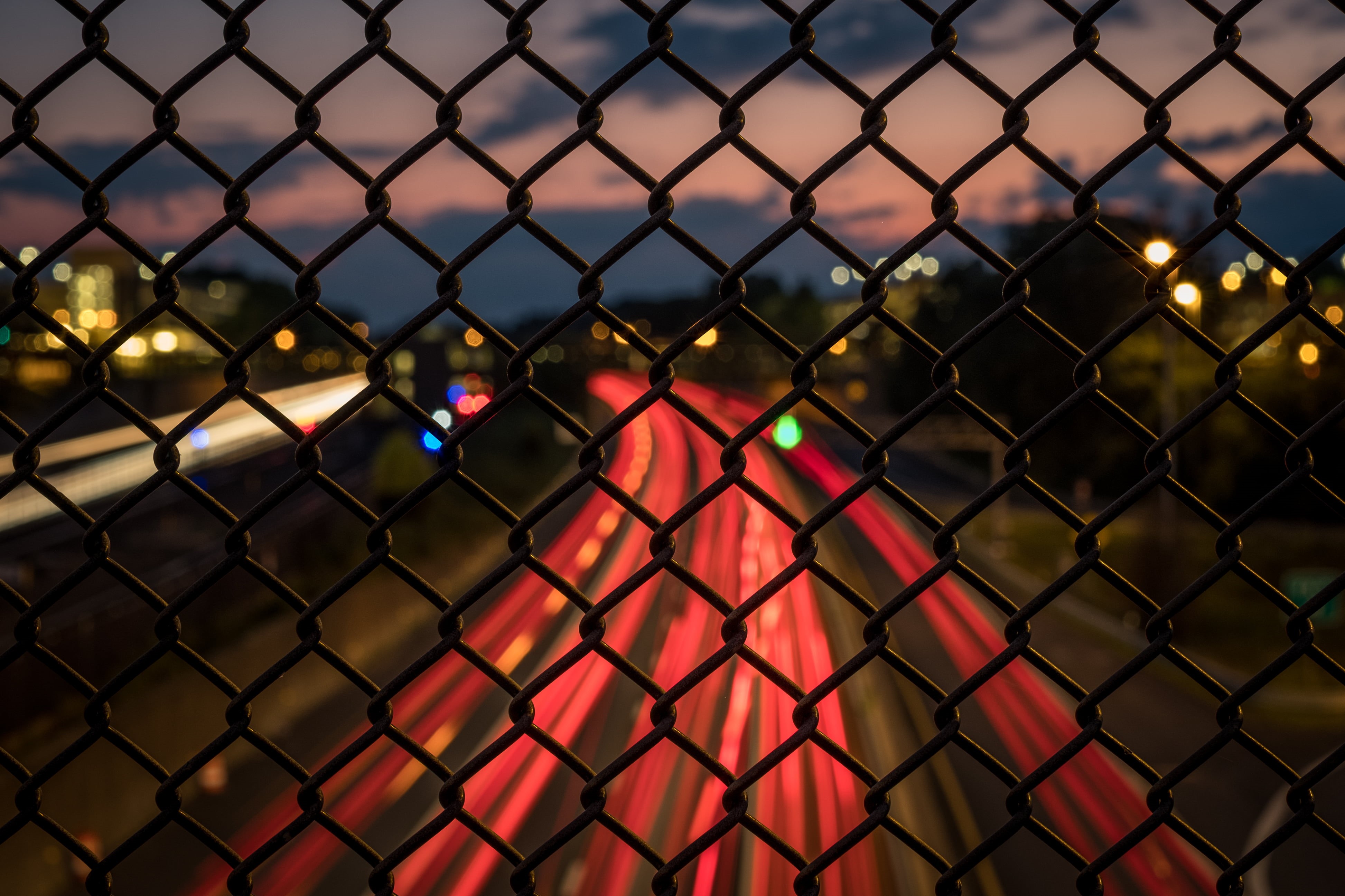 day, backgrounds, security, no people, outdoors, protection, focus on foreground, safety, fence, chainlink fence, pattern, sport, illuminated, sky, metal, HD Wallpaper