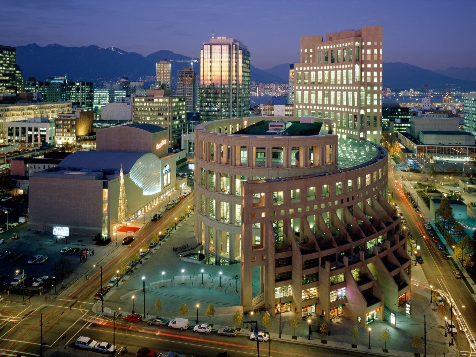 British Columbia, library, architecture, city, Vancouver, Vancouver Public Library, cityscape, 720P, HD Wallpaper