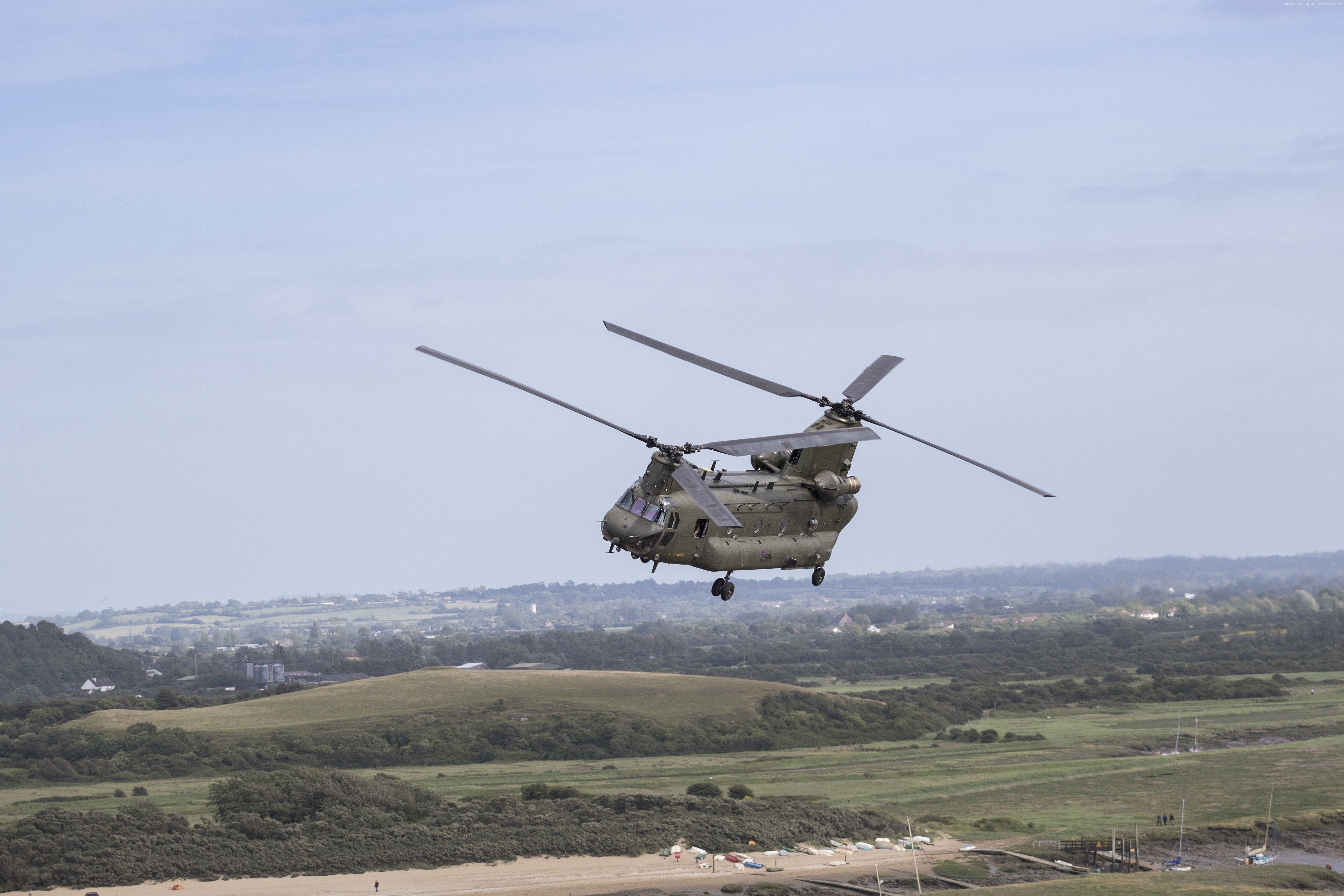 transport helicopter, CH-47, 5K, Boeing, US Army, Chinook, HD Wallpaper