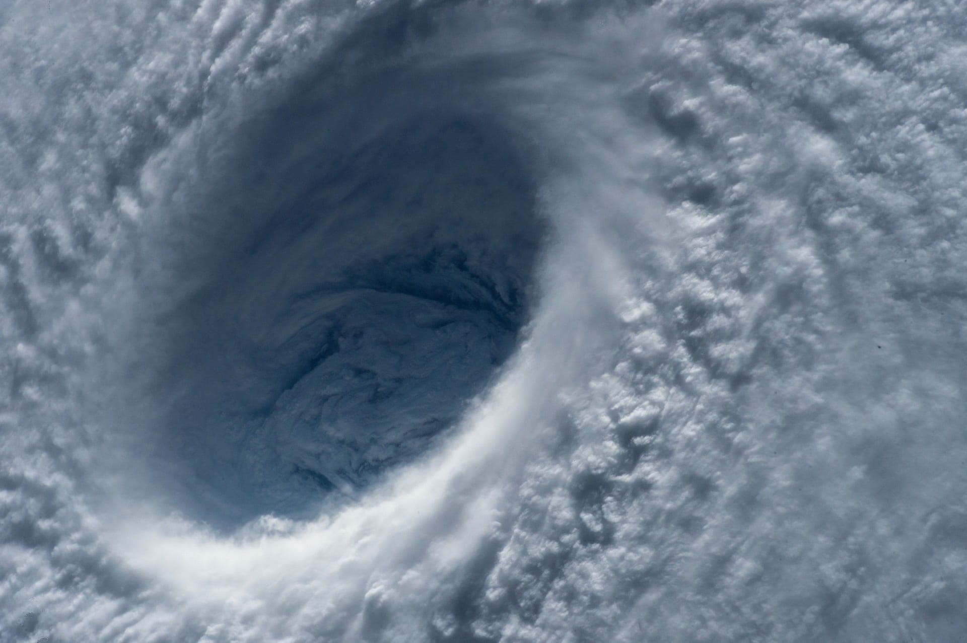 sea, backgrounds, meteorology, tropical, close up, full frame, hurricane, white color, gray, 1080P, wind, clouds, power, massive, satellite, extreme, nature, HD Wallpaper