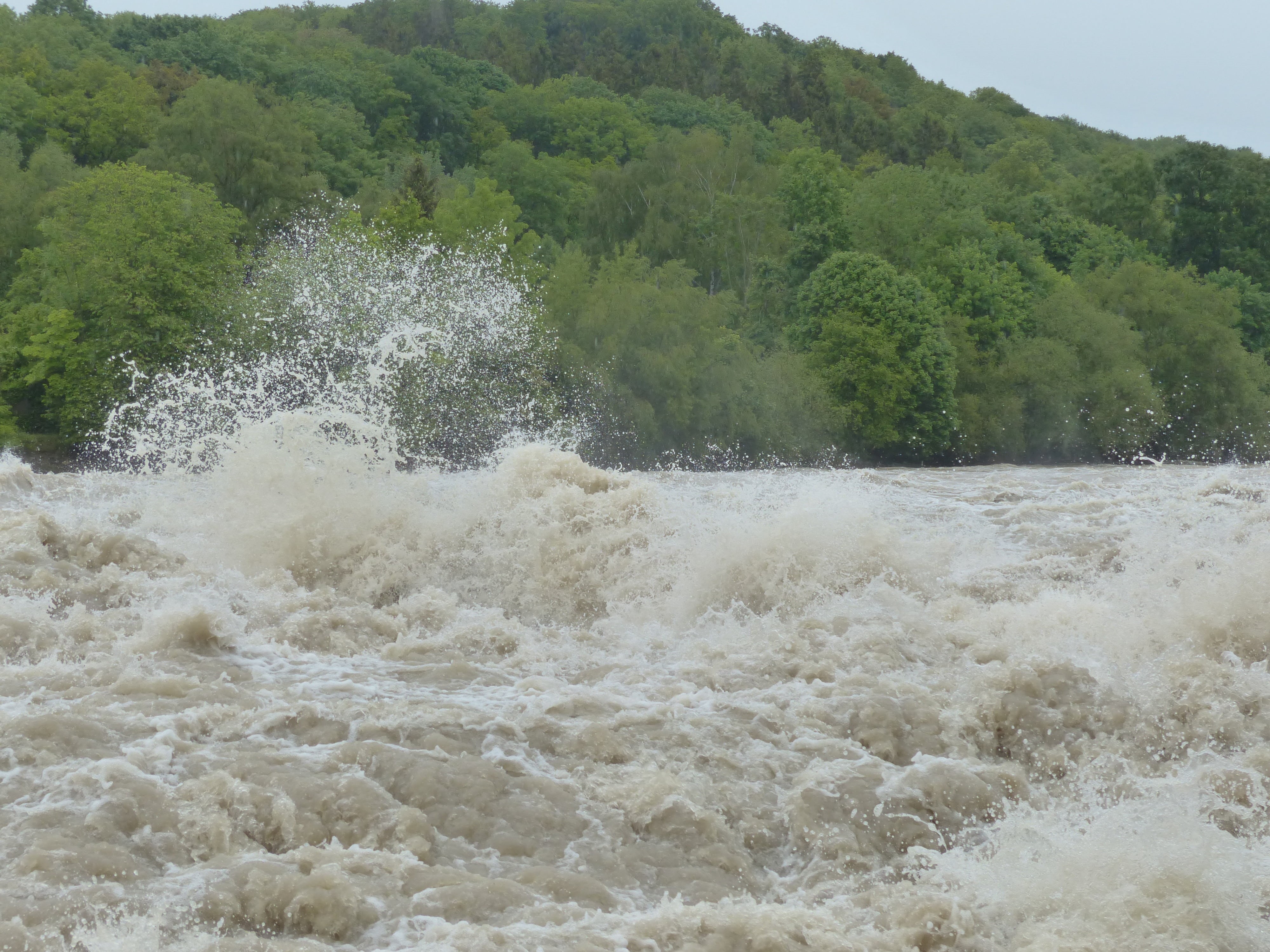 flowing water, day, outdoors, force of nature, civil protection, flowing, beauty in nature, wave, aquatic sport, water, breaking, dangerous, wet, body, HD Wallpaper