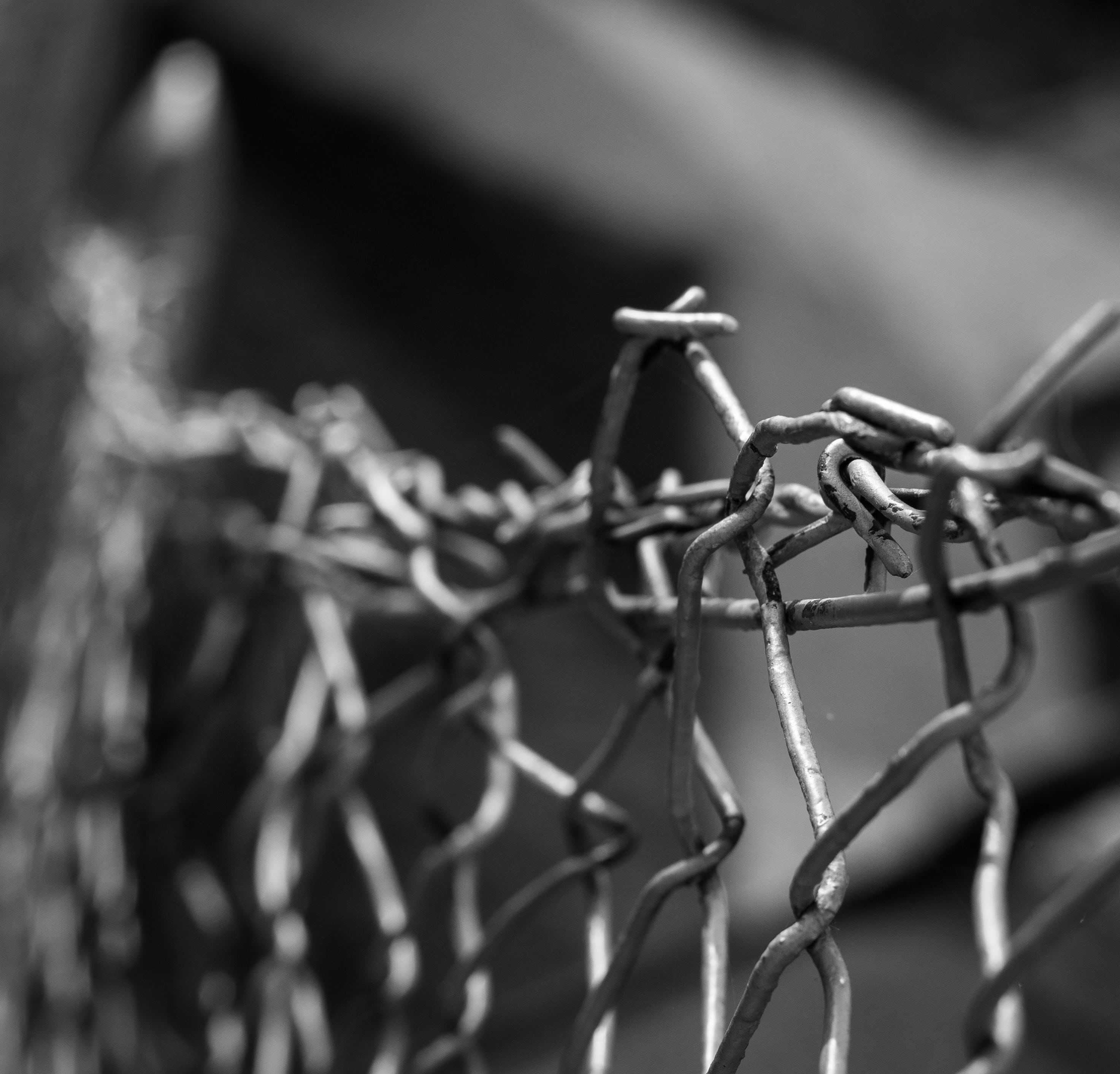 the idea of, iron, border, demarcation, 2K, wire, close up, close-up, wires, barbed wire, innovation, nature, atmosphere, grate, safety, building, street, HD Wallpaper