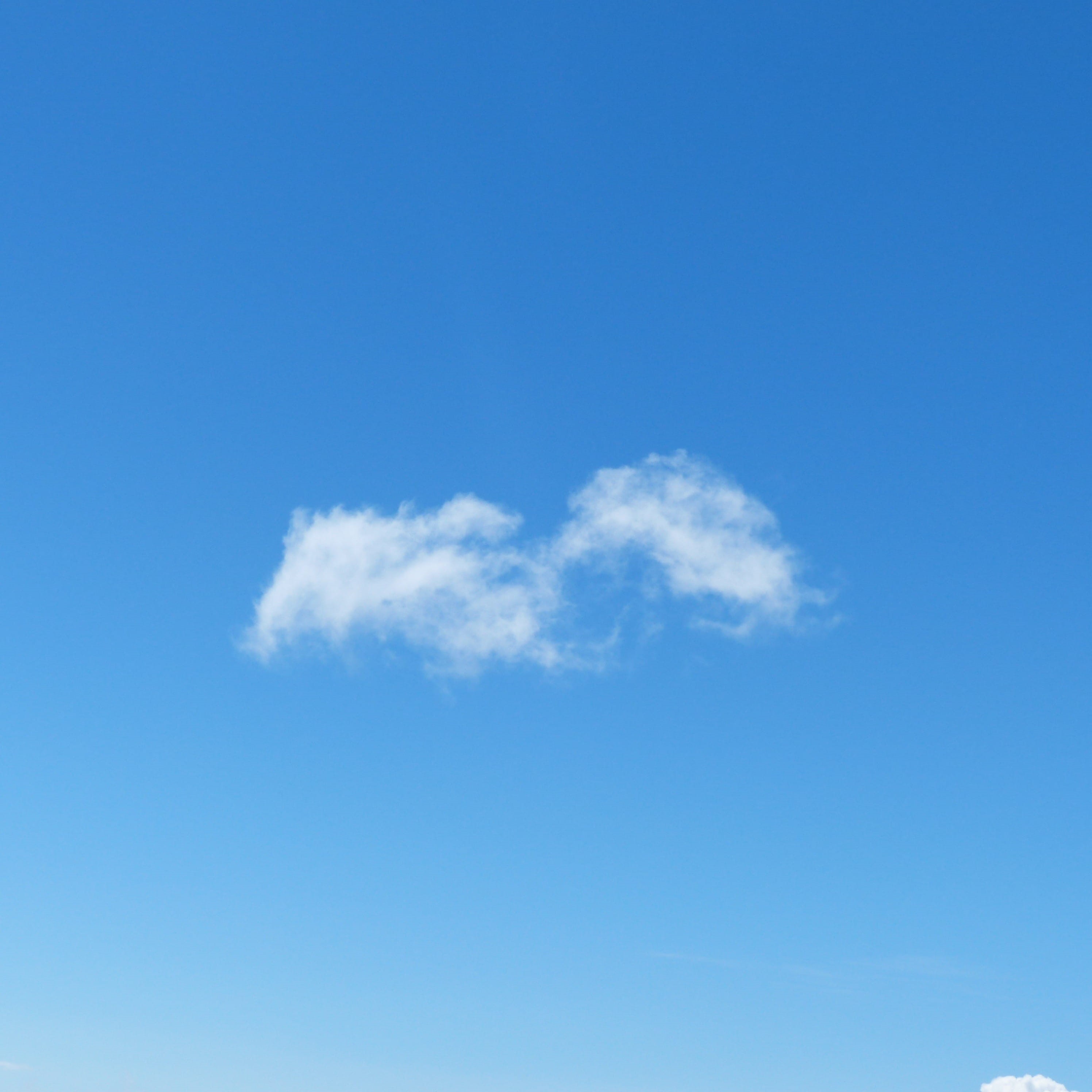 weather, clear Sky, clean, heaven, wind, day, fluffy, beauty in nature, idyllic, contrast, outdoors, freedom, environment, blue, individually, copy space, Phone HD Wallpaper