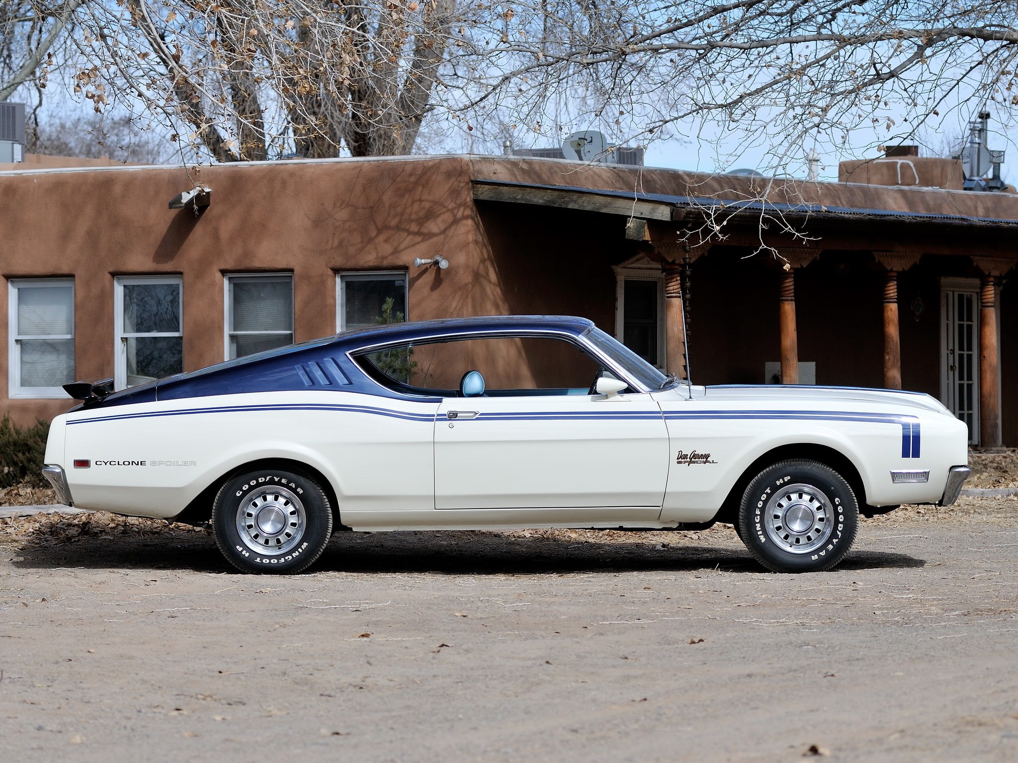 spoiler, gurney, mercury, 63h, 1080P, muscle, classic, cyclone, 1969, dan, i i, HD Wallpaper
