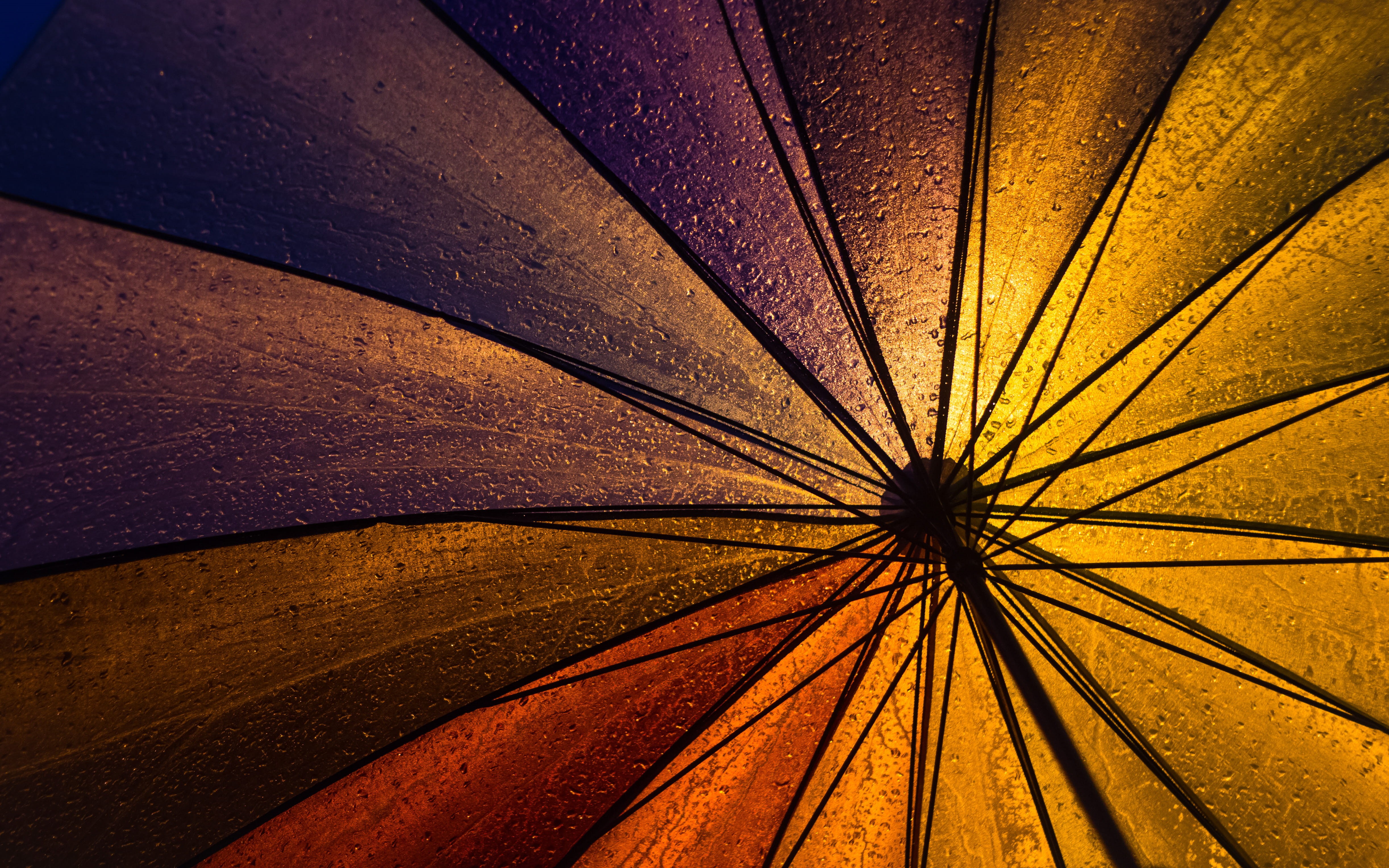 umbrella, sky, colorful, security, parasol, heavy rains, day, red, protection, rule of thirds, outdoors, water, thunderstorm, low angle view, lamp, drops, HD Wallpaper