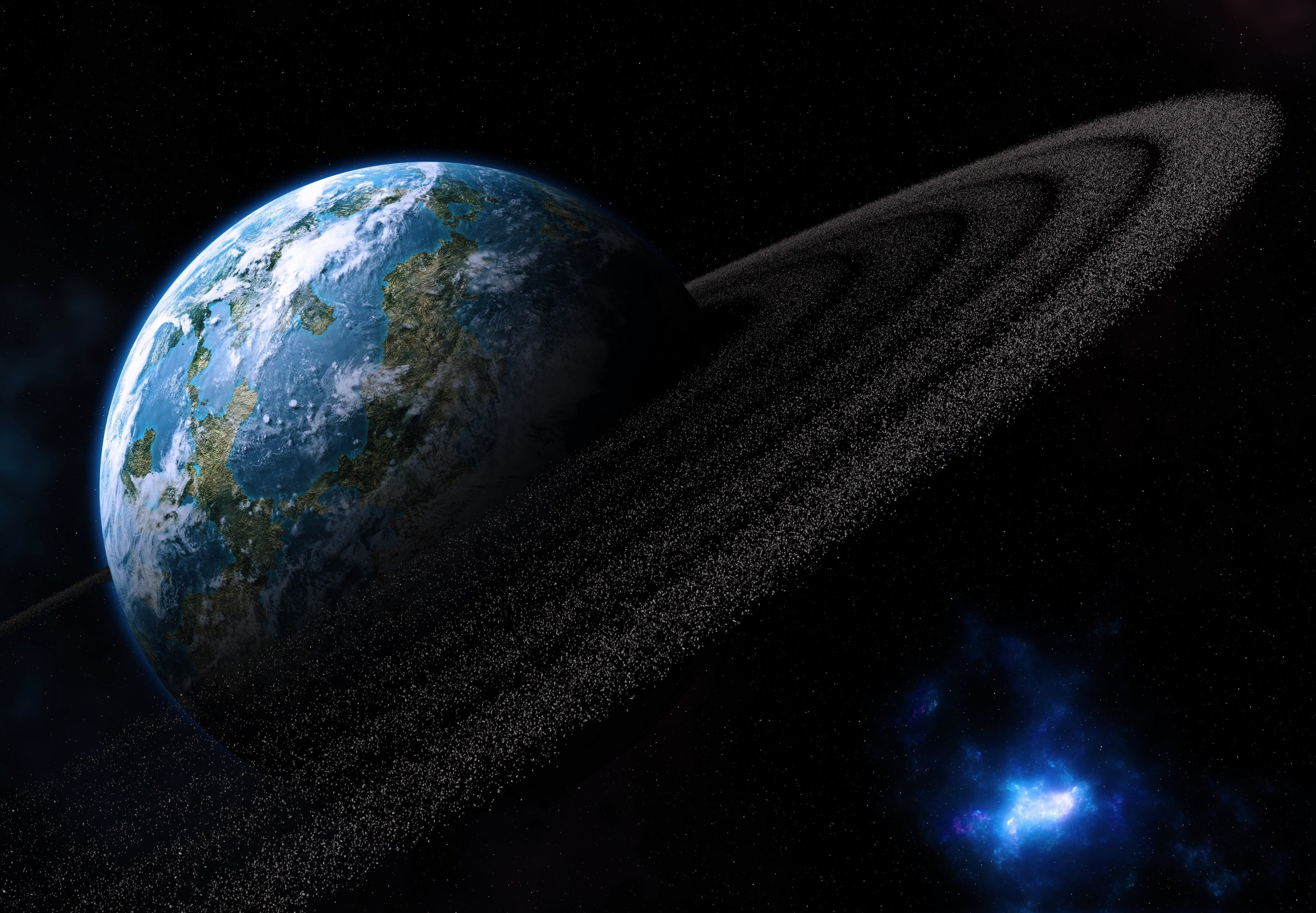 no people, land, shadow, black background, star - space, single object, black color, science, environment, satellite view, night, sky, space, 4K, dark, HD Wallpaper