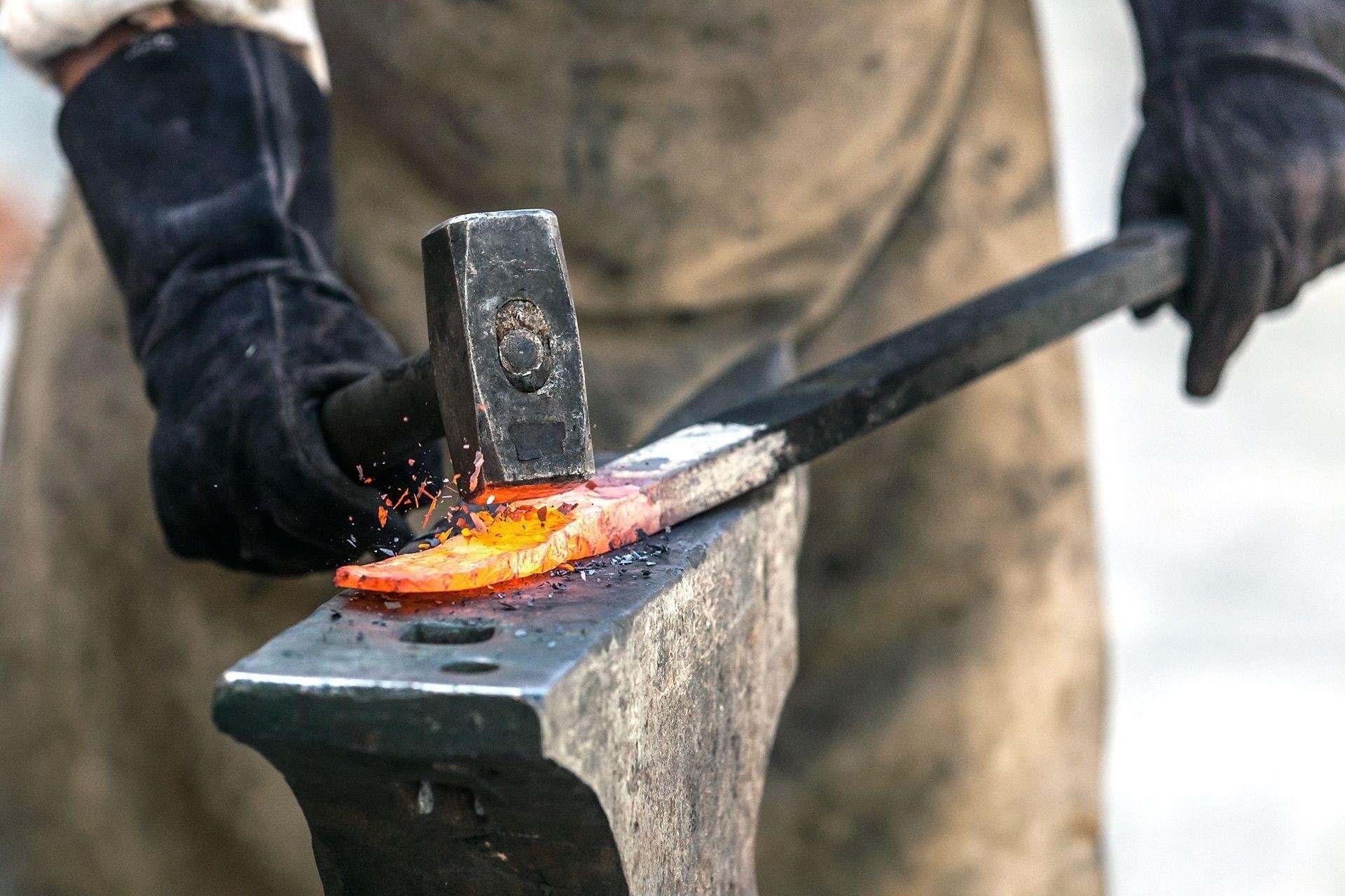 blacksmith, metal, 1080P, hammer, anvil, HD Wallpaper
