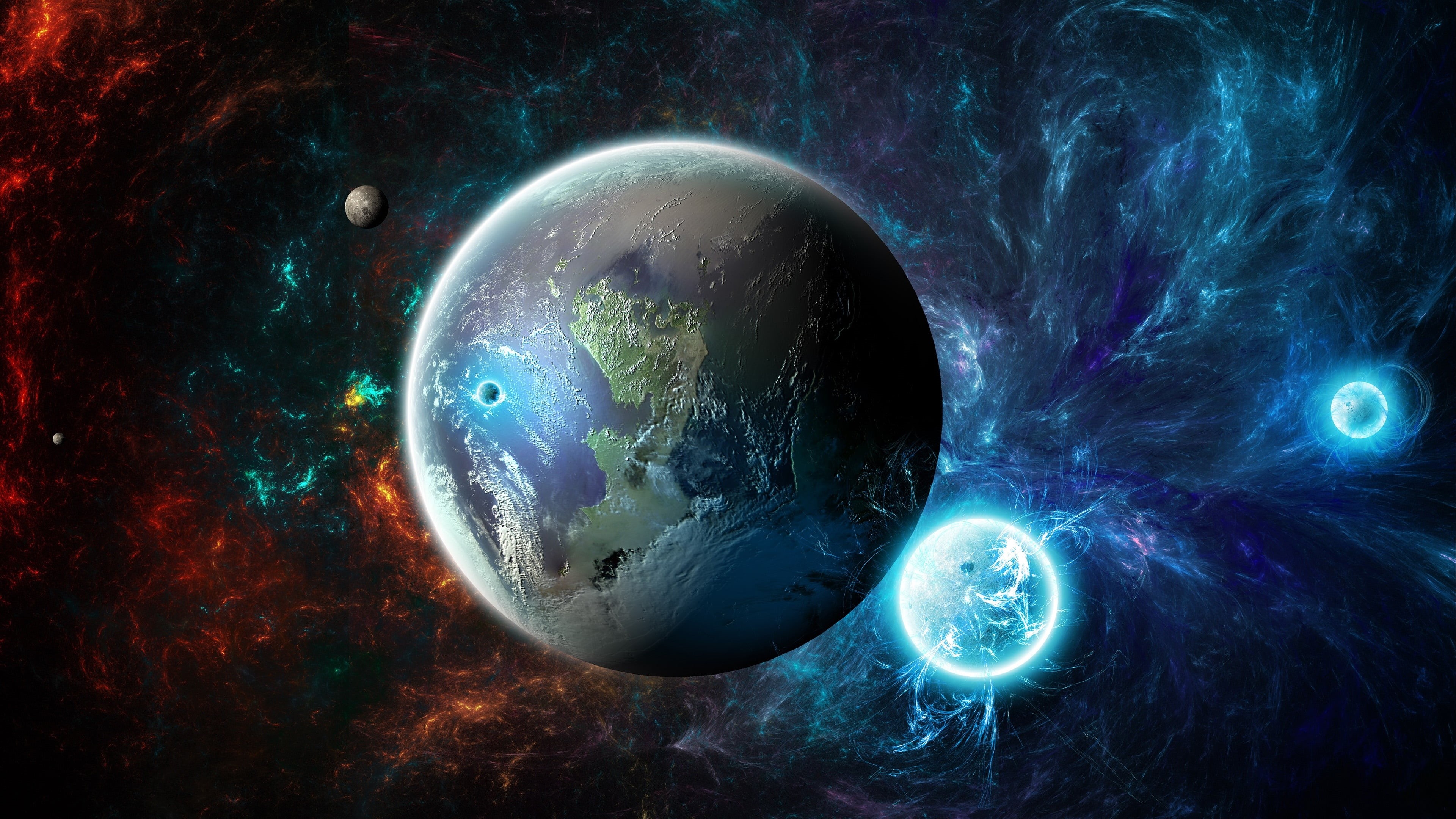 light - natural phenomenon, science, astronomy, globe - man made object, map, earth, planet, earthlike, digital composite, technology, sky, global communications, HD Wallpaper