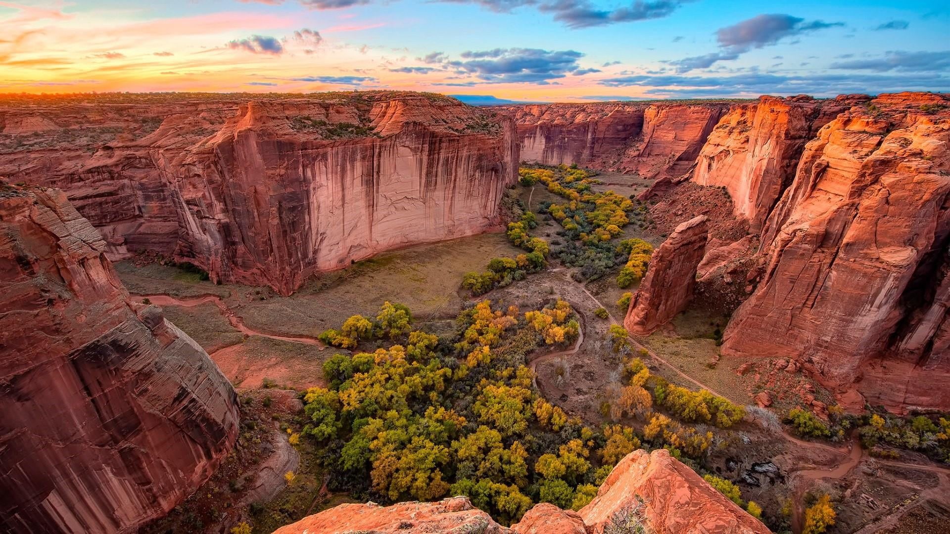 rock - object, sandstone, rock formation, landscape, solid, arid climate, beauty in nature, cliff, united states, scenics - nature, canyon, geology, canyon de chelly national monument, HD Wallpaper