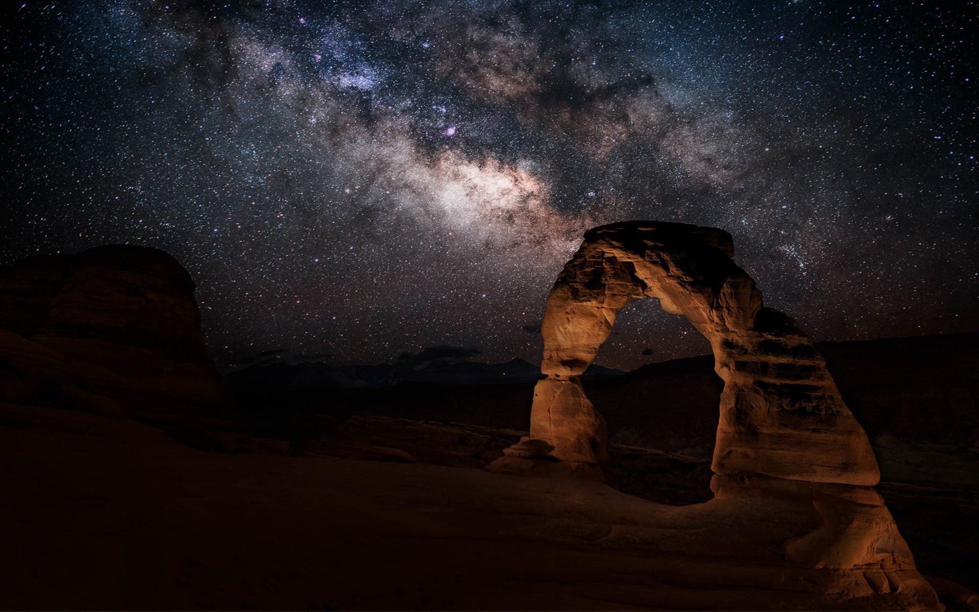 hd, arches, national, states, desktop, stone, way, 1080P, park, milky, utah, gate, united, HD Wallpaper