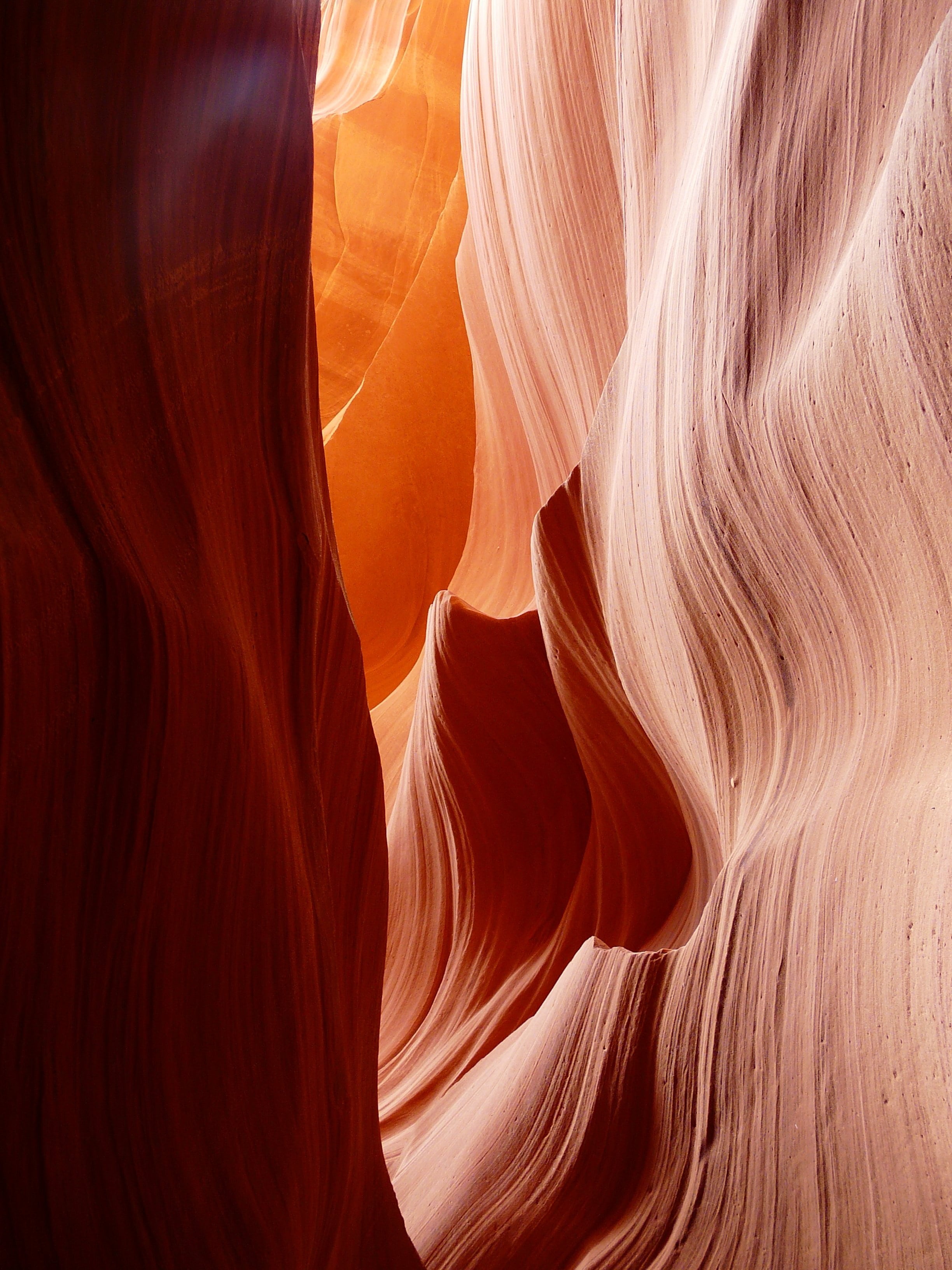 lower antelope canyon, antelope canyon, light, travel, scenics - nature, page, no people, nature, canyon, rock - object, 2K, pattern, shadow, non-urban scene, Phone HD Wallpaper