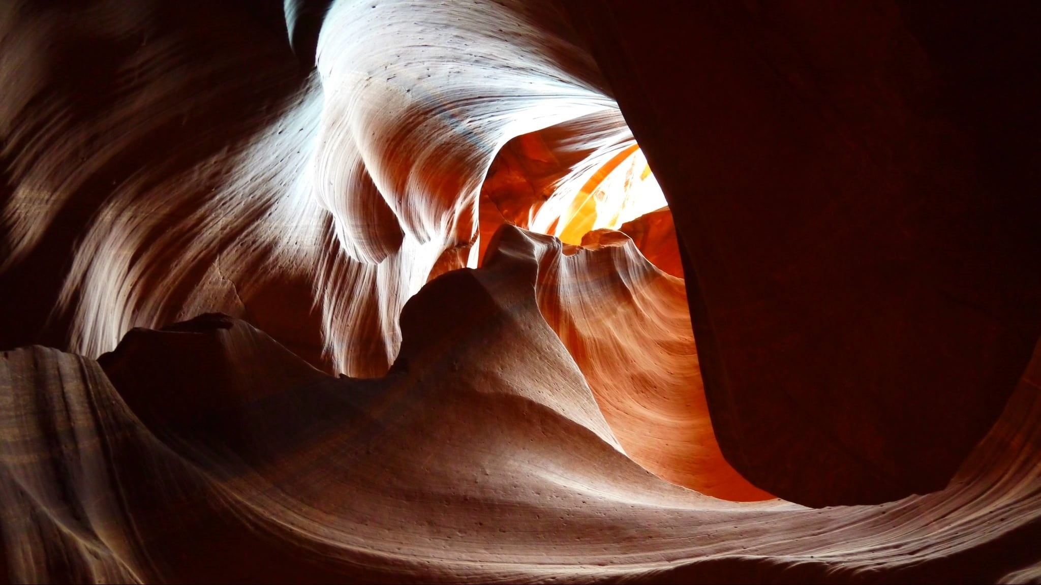 canyon, geology, page - Arizona, landscape, pattern, desert, non-urban scene, red, eroded, antelope, backgrounds, scenics, nature, cave, arizona, travel destinations, HD Wallpaper