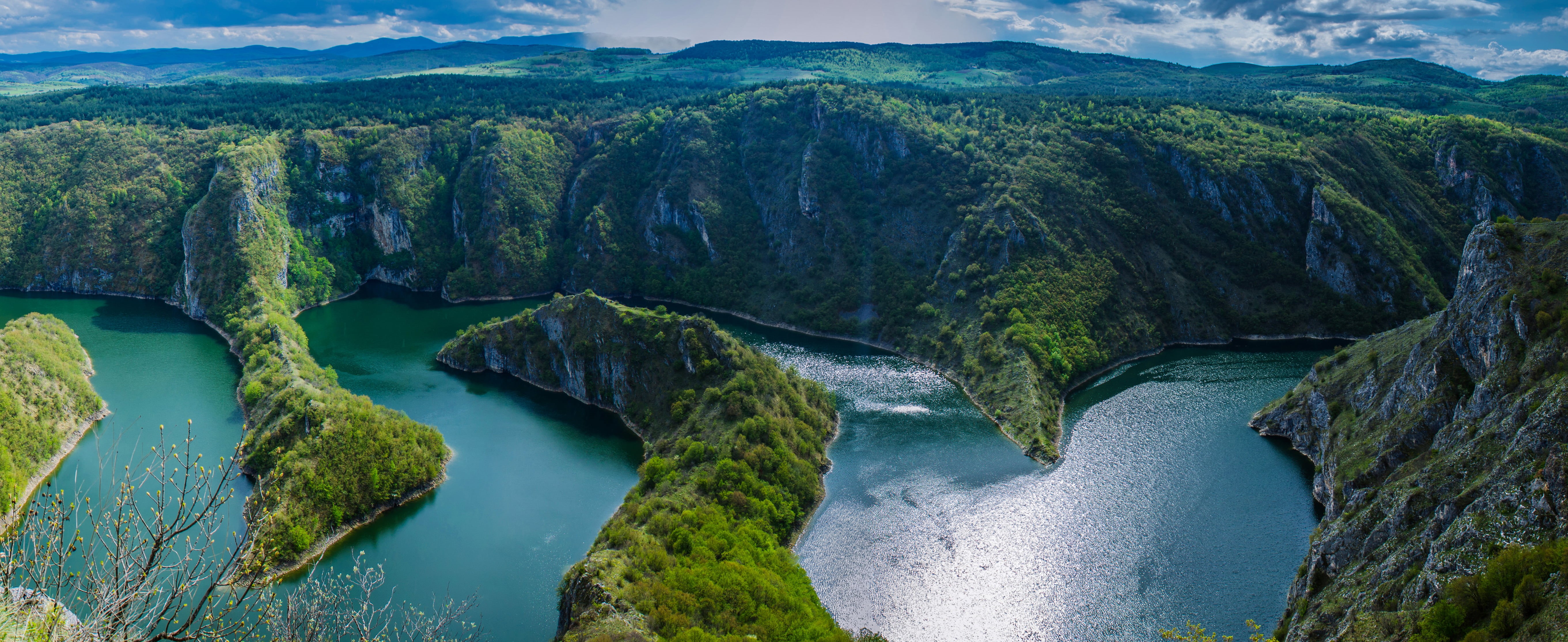 canyon, Uvac Canyon, 5K, nature, landscape, river, Serbia, HD Wallpaper