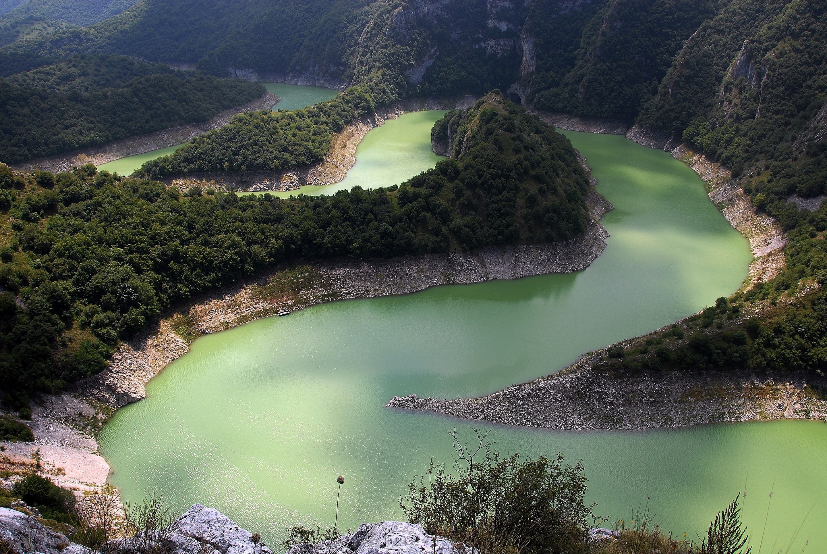 serbia, 2K, river, uvac, Mountain, forest, landscape, Uvac river, HD Wallpaper