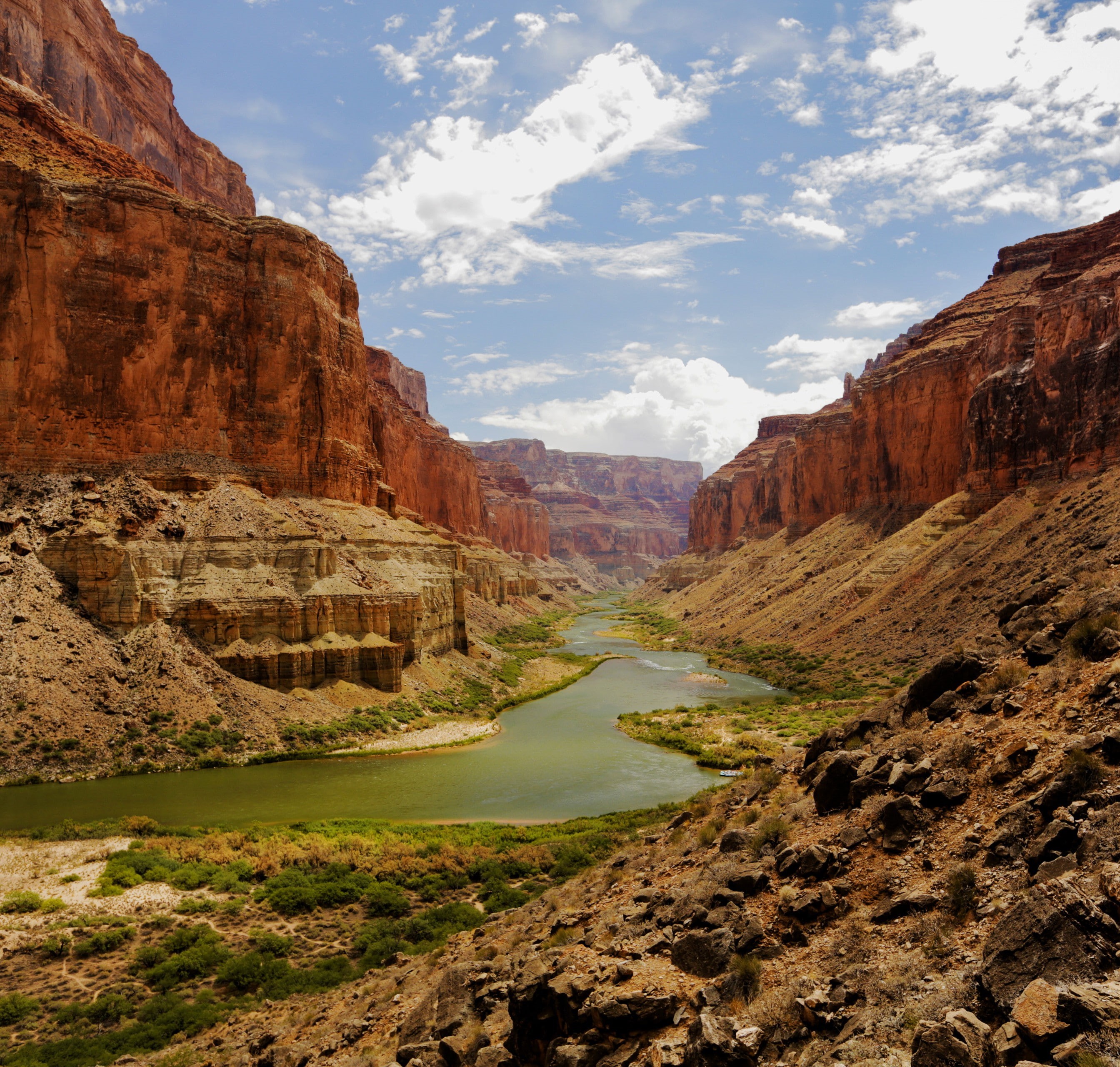 canyon, river, 2K, Grand Canyon National Park, landscape, nature, HD Wallpaper