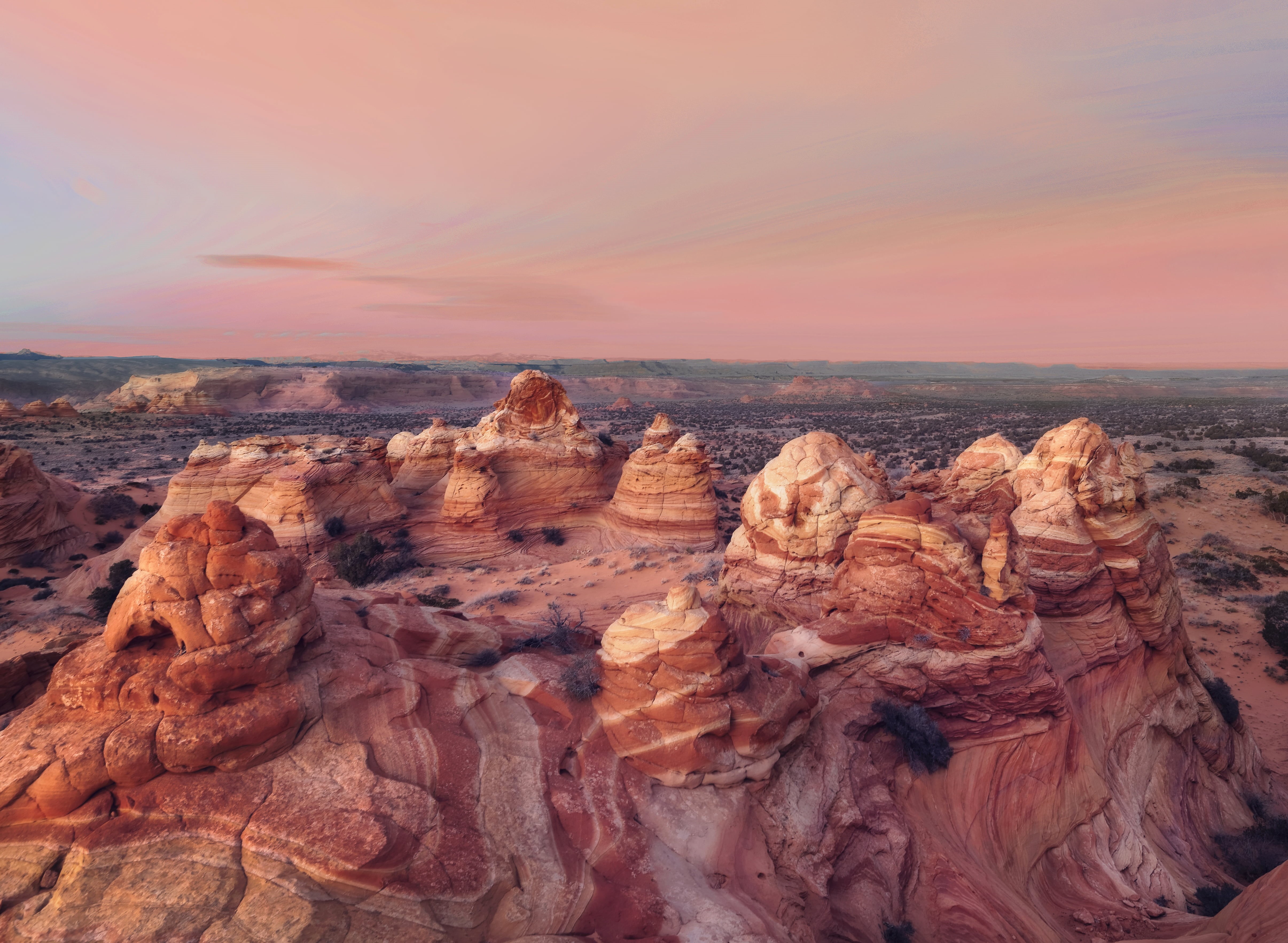 landscape, Cottonwood COve, utah, Arizona, Vermilion Cliffs National Monument, sandstone, brown, nature, eroded, red, rock, Nikon D800E, formations, uSA, HD Wallpaper
