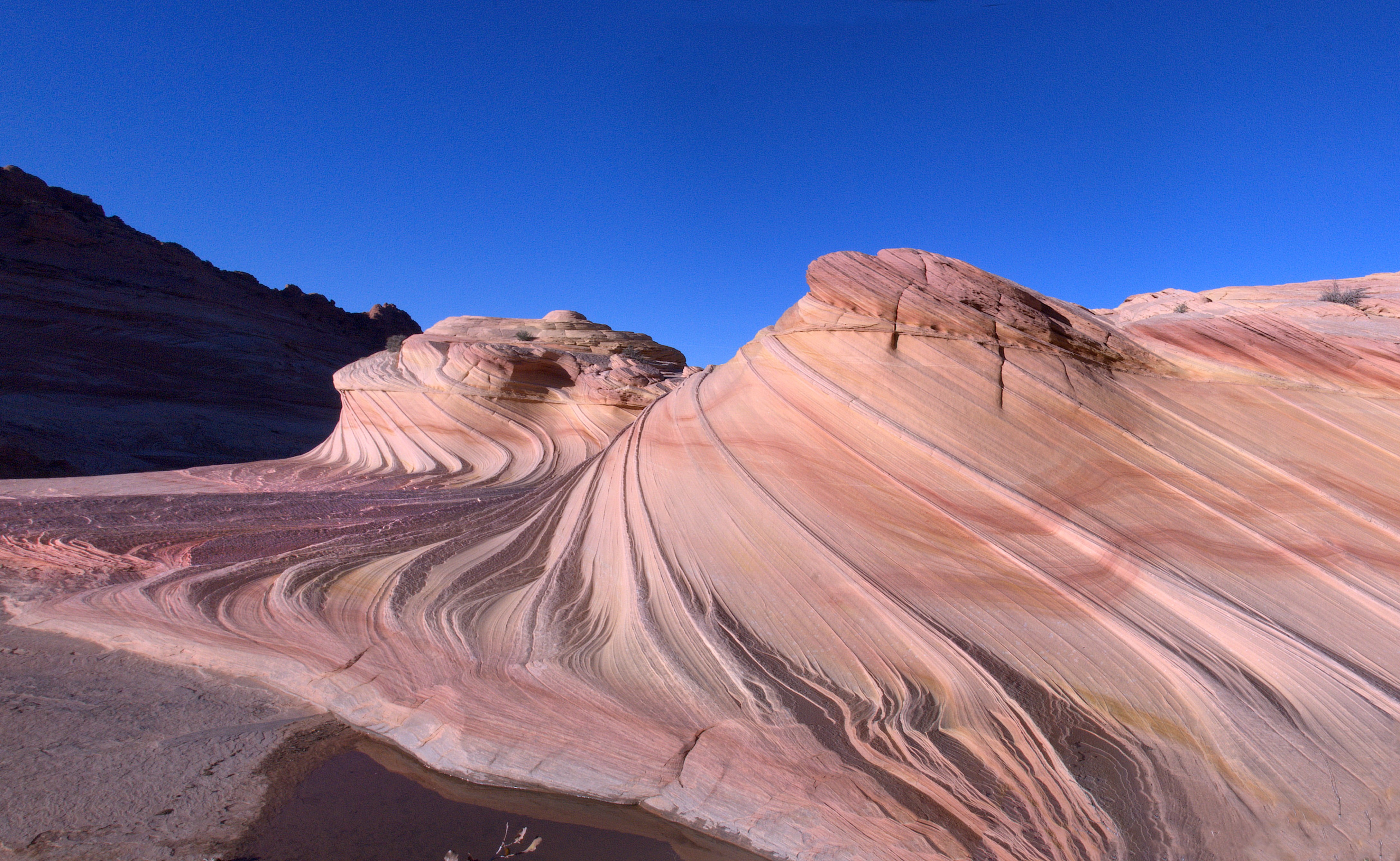 rock formation, sand, North, dry, sandstone, nature, Second Wave, uSA, rock, travel, landscape, formation, red, outdoors, desert, 4K, Coyote Buttes, brown, HD Wallpaper