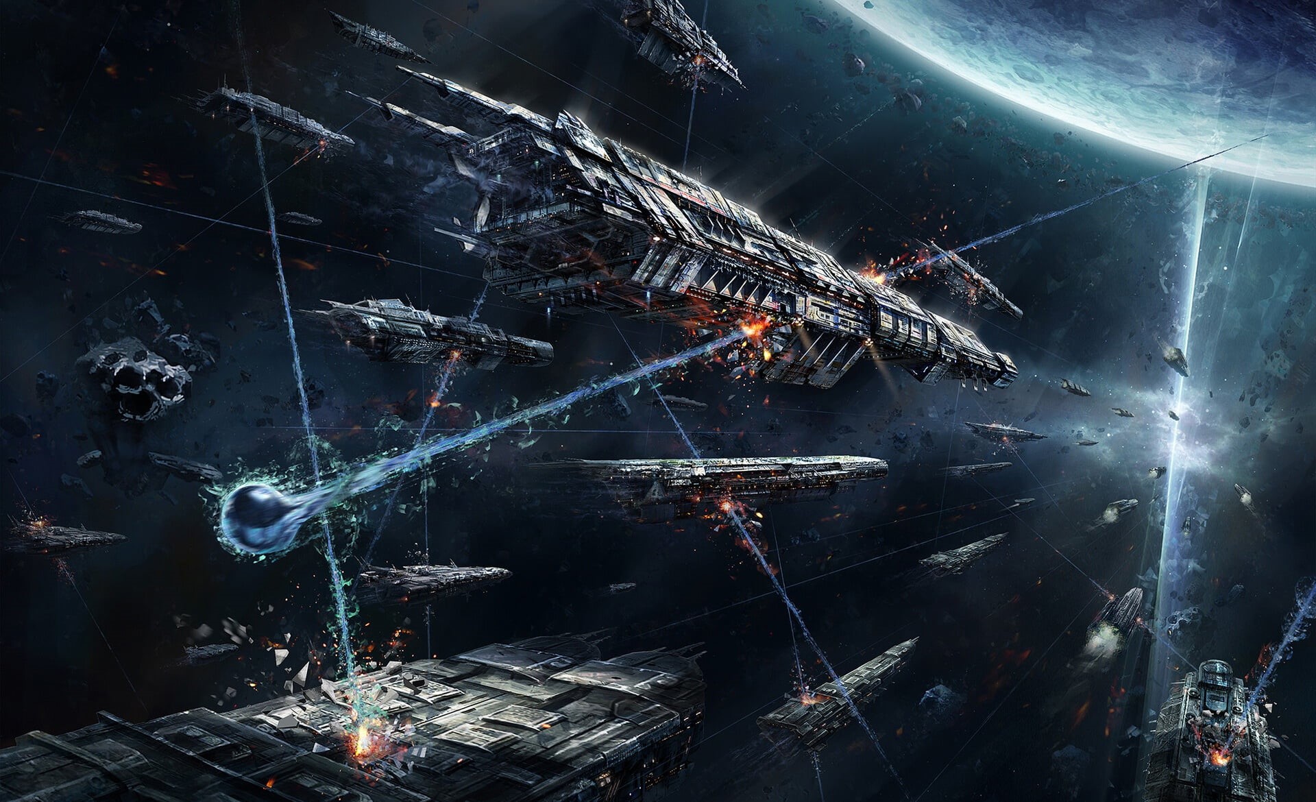 Sci Fi, Spaceship, Space, 1080P, Battle, HD Wallpaper